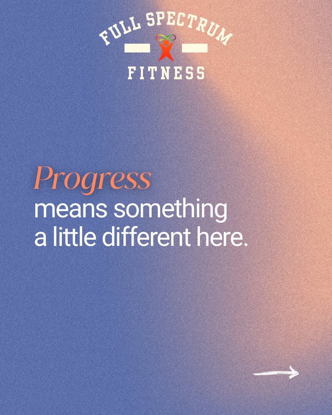 Progress means something a little different here.

We absolutely celebrate physical growth. Strength, endurance, and moving better matter. But progress isn&rsquo;t only measured in reps and weight.

Sometimes the biggest wins are longer engagement, t