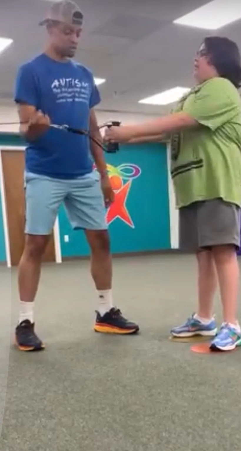 Adaptive fitness coach supporting neurodivergent participant