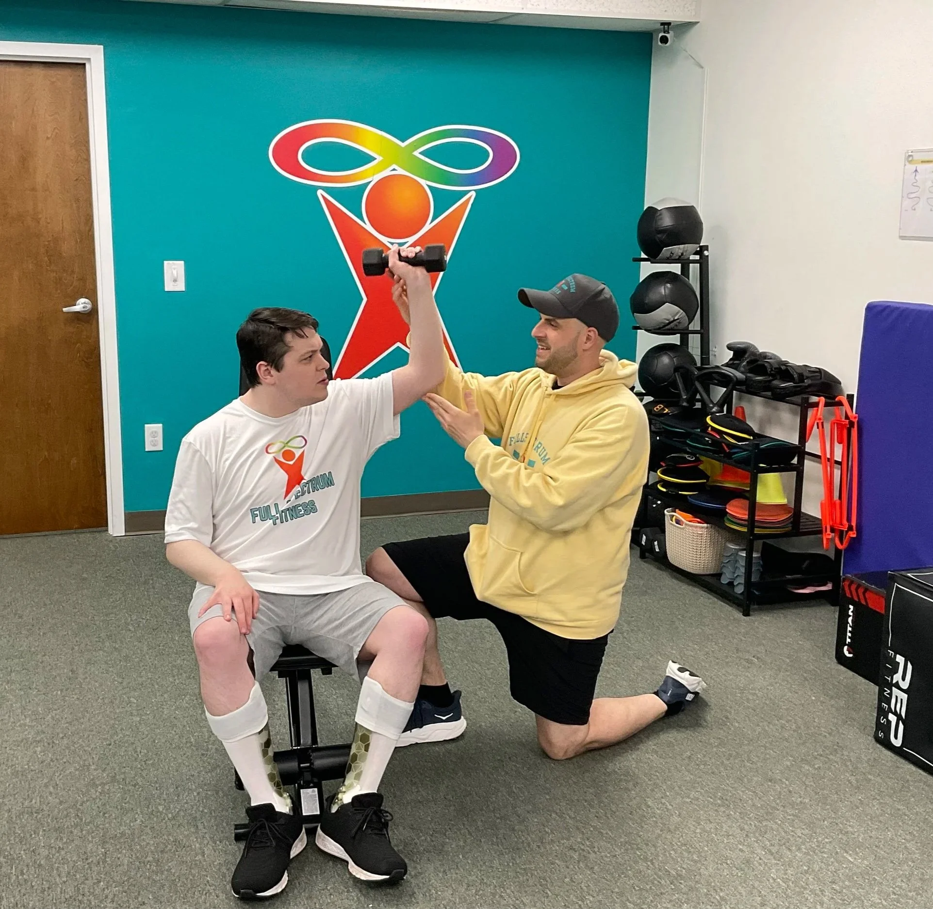 Autism fitness session at Full Spectrum Fitness in Broomall, PA