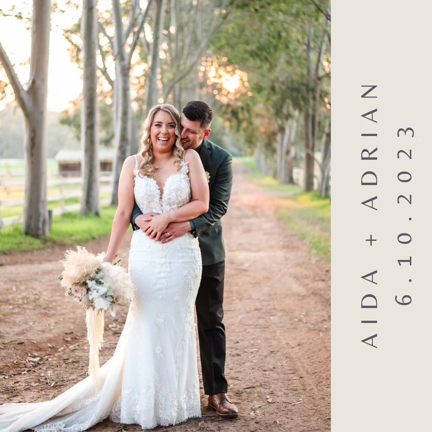 Some more peeks of Aida &amp; Aidrian's best day ever @brookleighweddings 🍾💍💃🕺💕
.
.
.
.
Photography @trishwoodford 
Videography @partografiaphotographyandfilm 
Celebrant @markkennycelebrations 
Florals @enchanting_petals 
Hair @elegantedgehairst