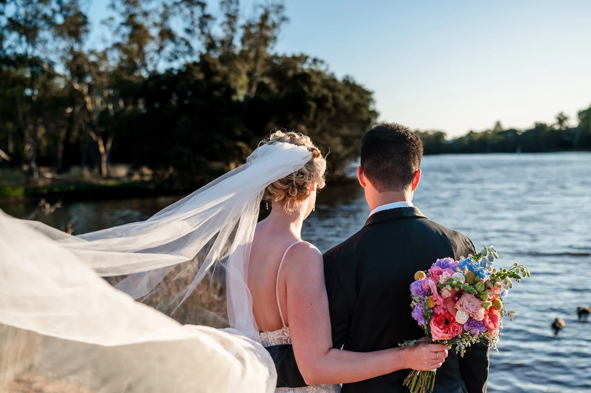 Bride and Groom Portrait at Mulberry Estate Wedding, Swan Valley