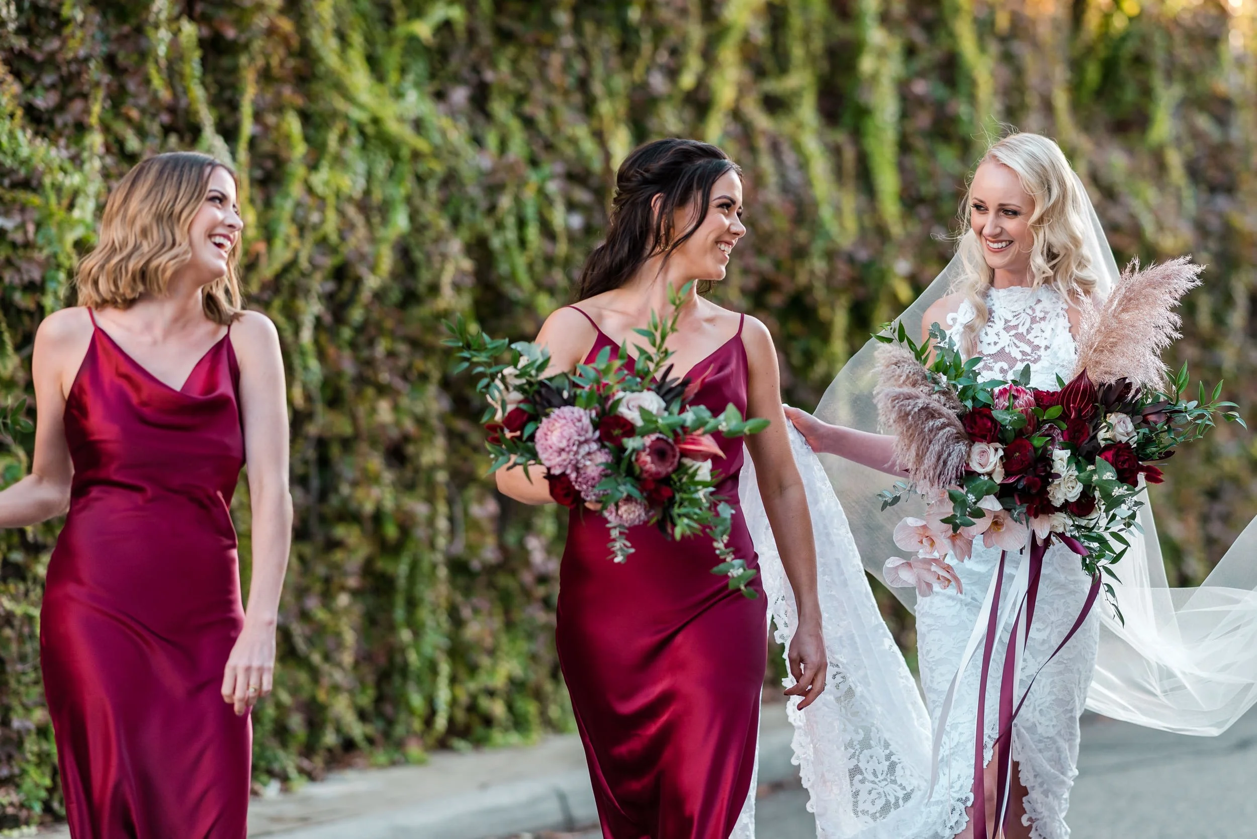 Boho Fremantle Wedding - Bride and Bridesmaids