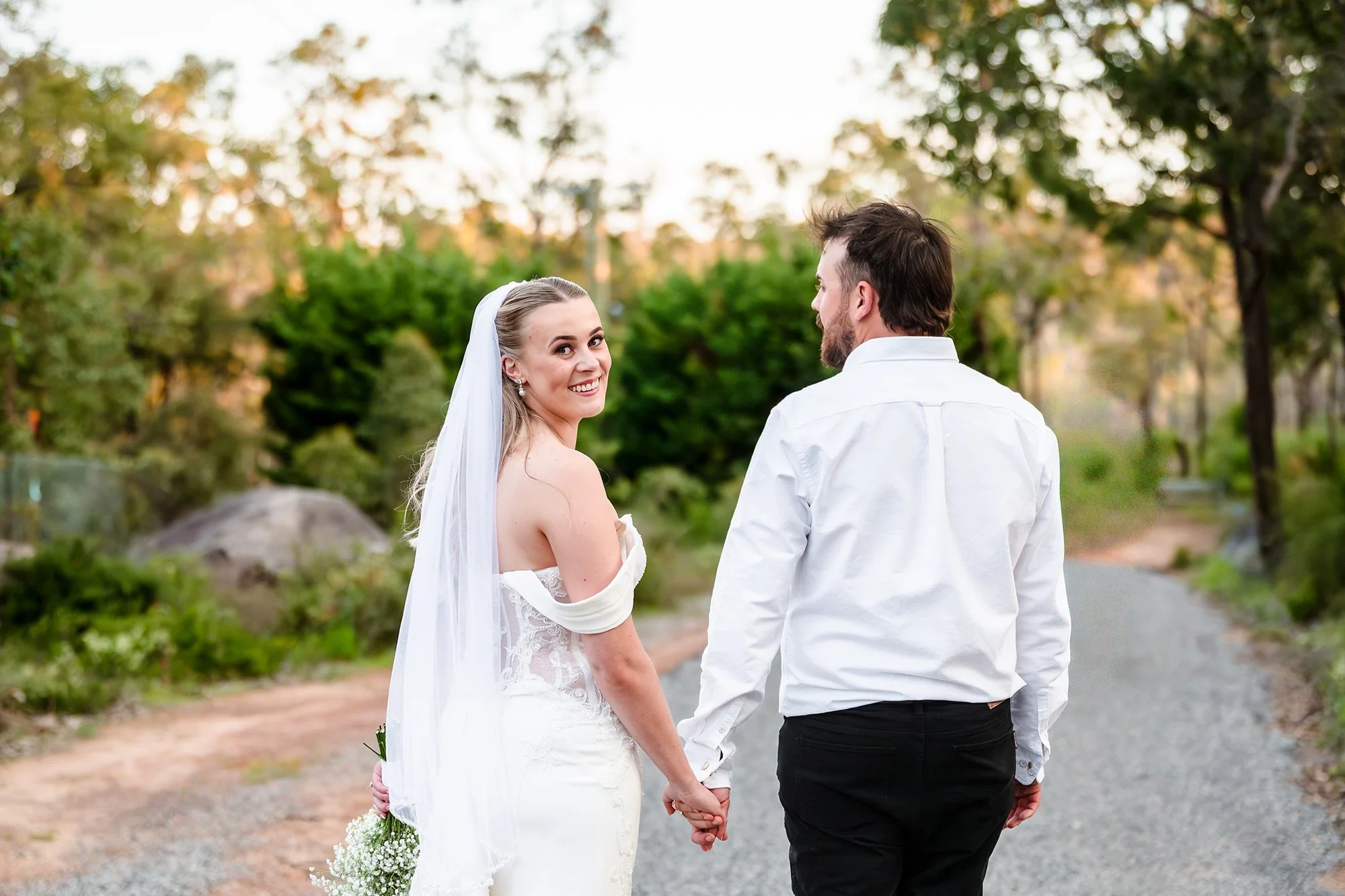 Bride and Groom at their Darlington Estate Wedding