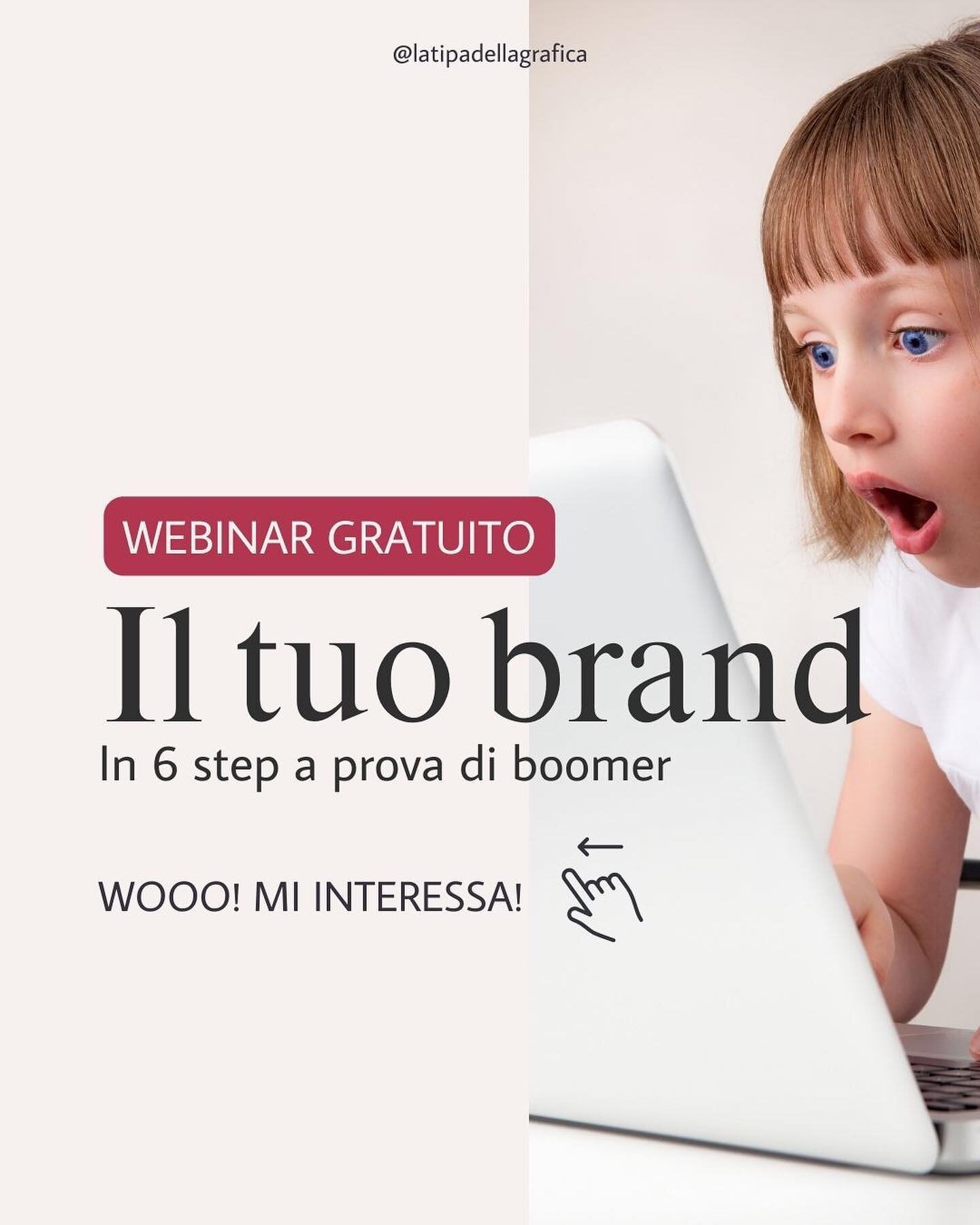 Siete gi&agrave; quasi 100 dentro a questo webinar gratis sul brand 🤩 Io sono davvero felicissima vi stia aiutando! Alcune di voi mi hanno gi&agrave; scritto che lo hanno trovato super utile e si sono gi&agrave; messe al lavoro! 

Non vedo l&rsquo;o