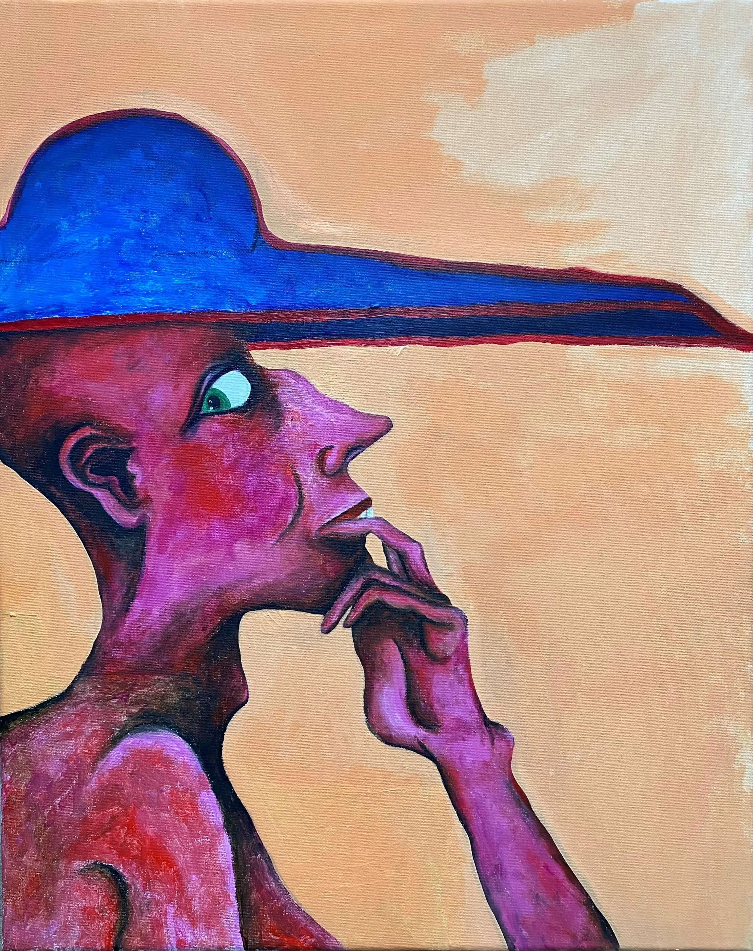 Hat and Looking 2022 40x50cm