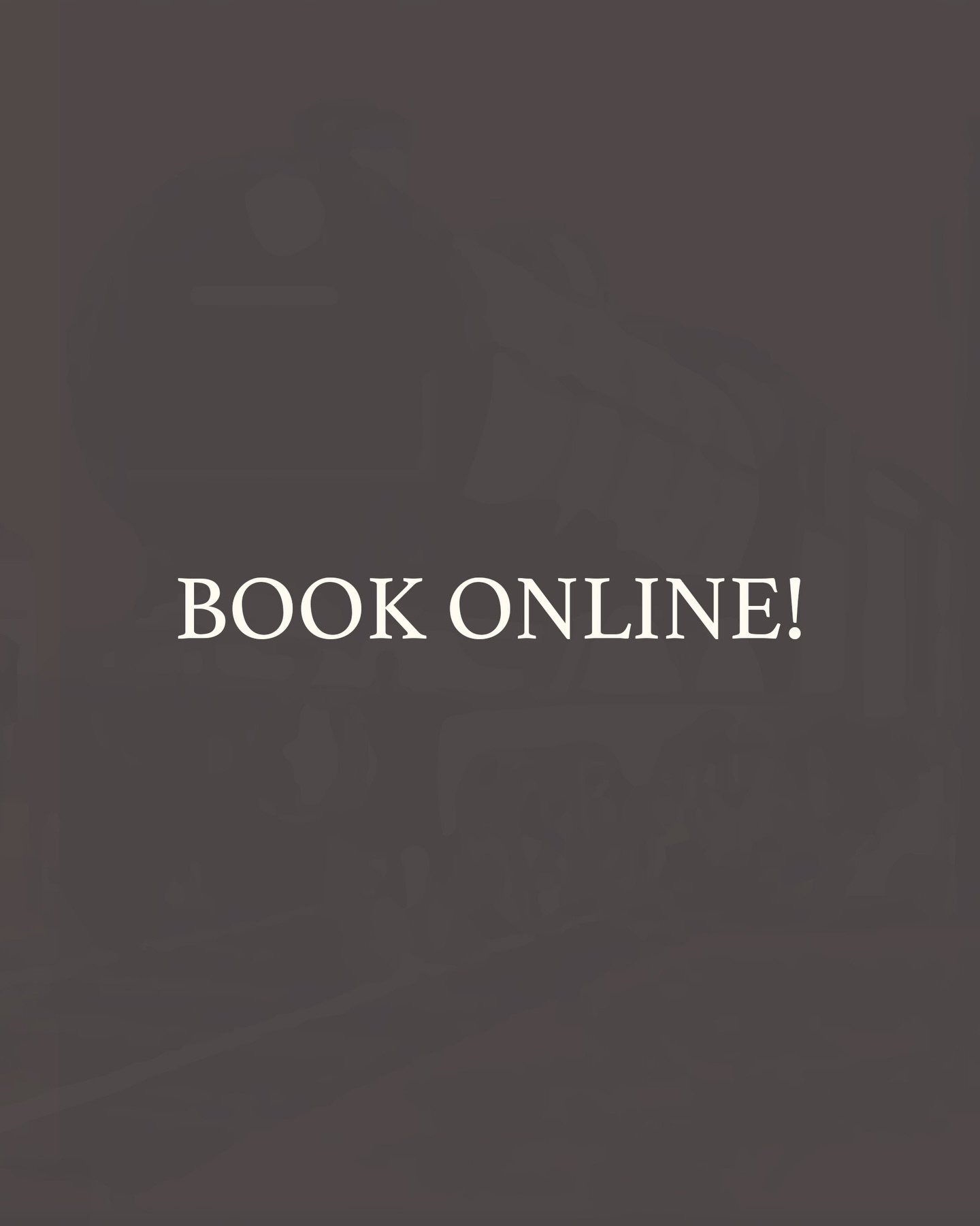 We&rsquo;ve now got online booking!

We advise everyone to please book online through our website wherever possible.

Book online through our website!

If you&rsquo;re booking more than 4 hours in advance, please use our ResDiary booking system via t