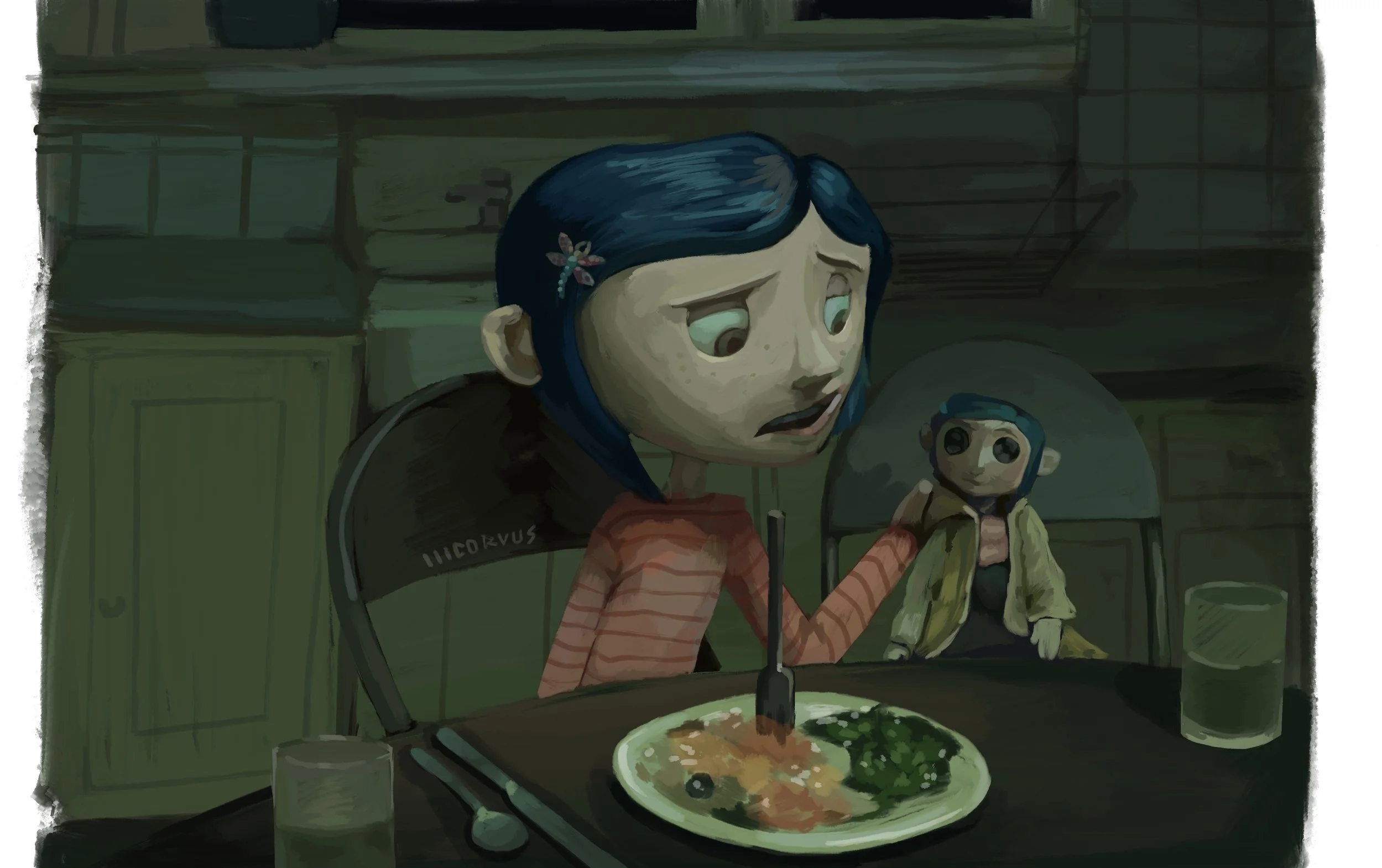 Coraline - Dad's Cooking Scene