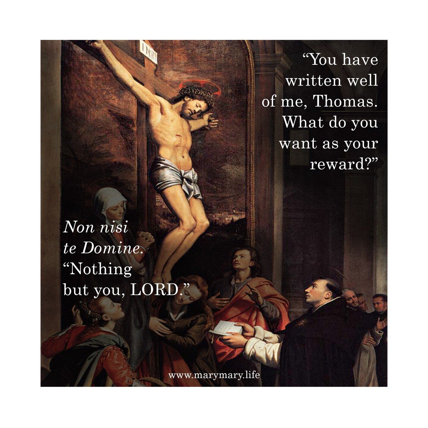 Non nisi te Domine. 
&quot;Nothing but you, Lord&quot; Thomas Aquinas.

Only you, Lord. 
Because in you, we find everything our hearts long for. 

#nonnisitedomine #nothingbutyoulord #onlyyoulord #stthomasaquinas #thomasaquinas #thomasaquinasquotes #