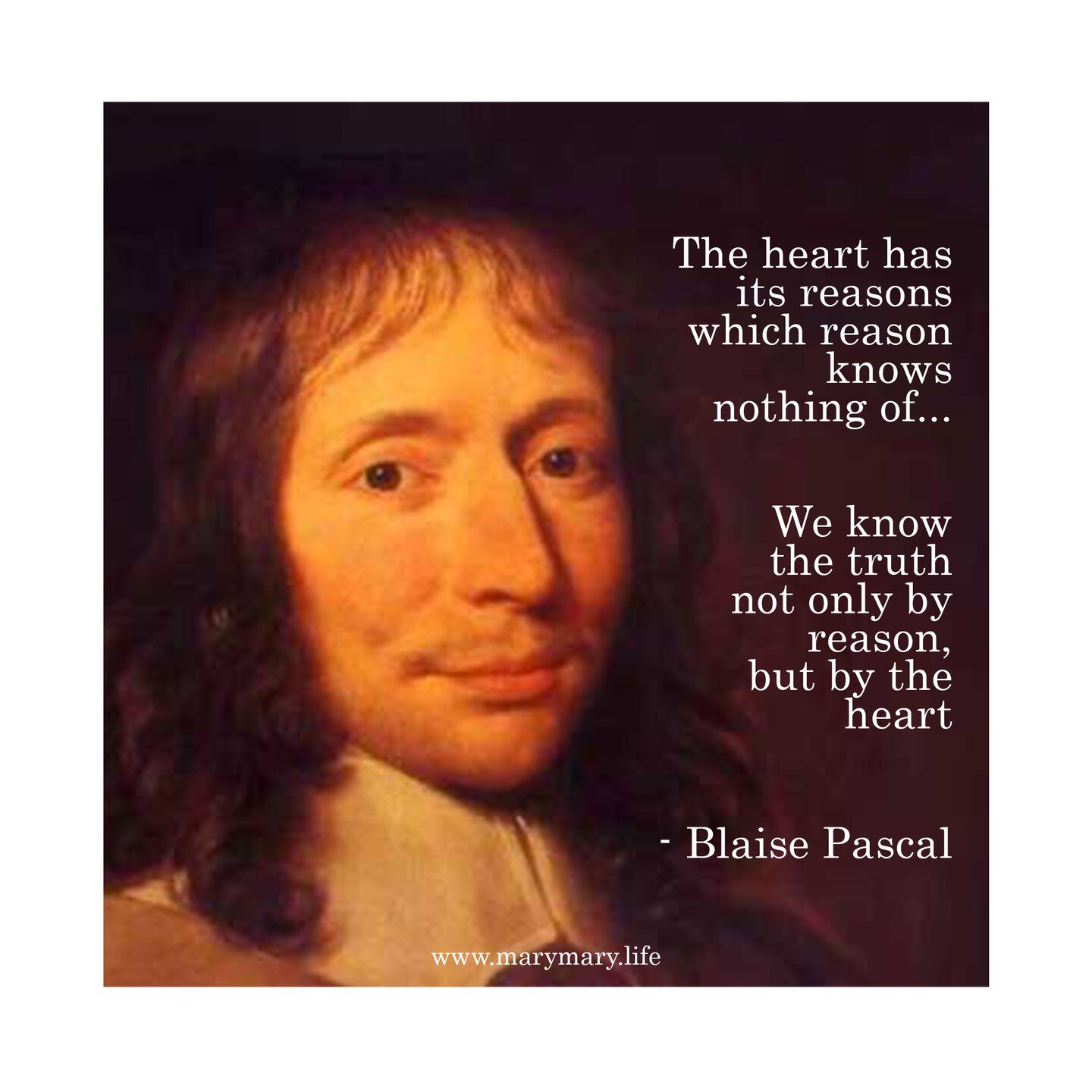 Far from mere sentimentalism, a whim of the passions or a supremacy of our emotions when we just follow our heart&rdquo;, this is about what we were made for, at the center of our being. 

What is the reason of the heart? Perhaps it is when our heart