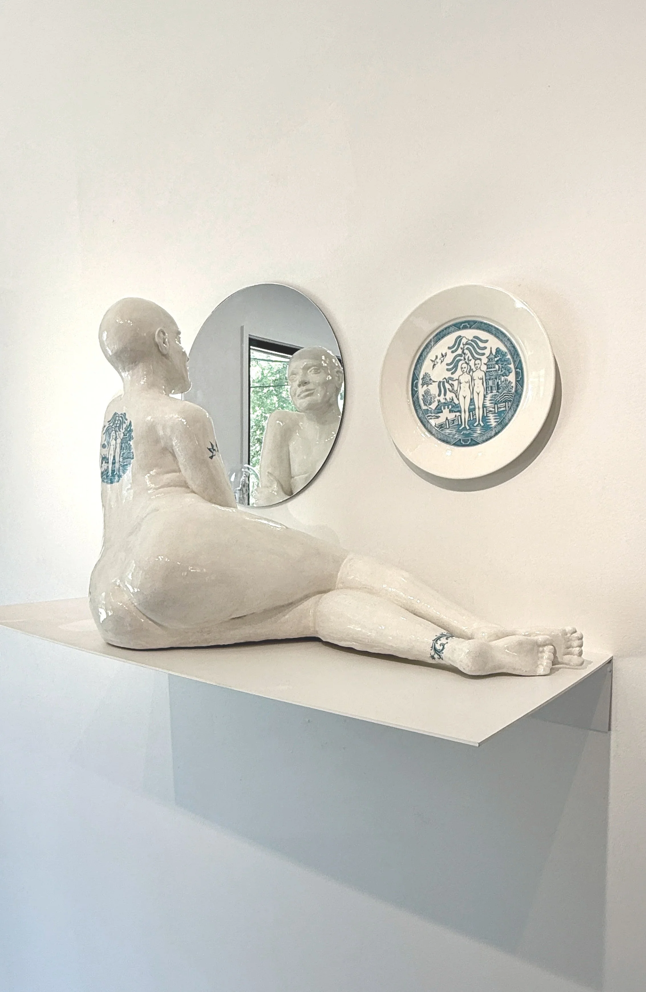 Jose Mena clay sculpture Mirrorball Gallery