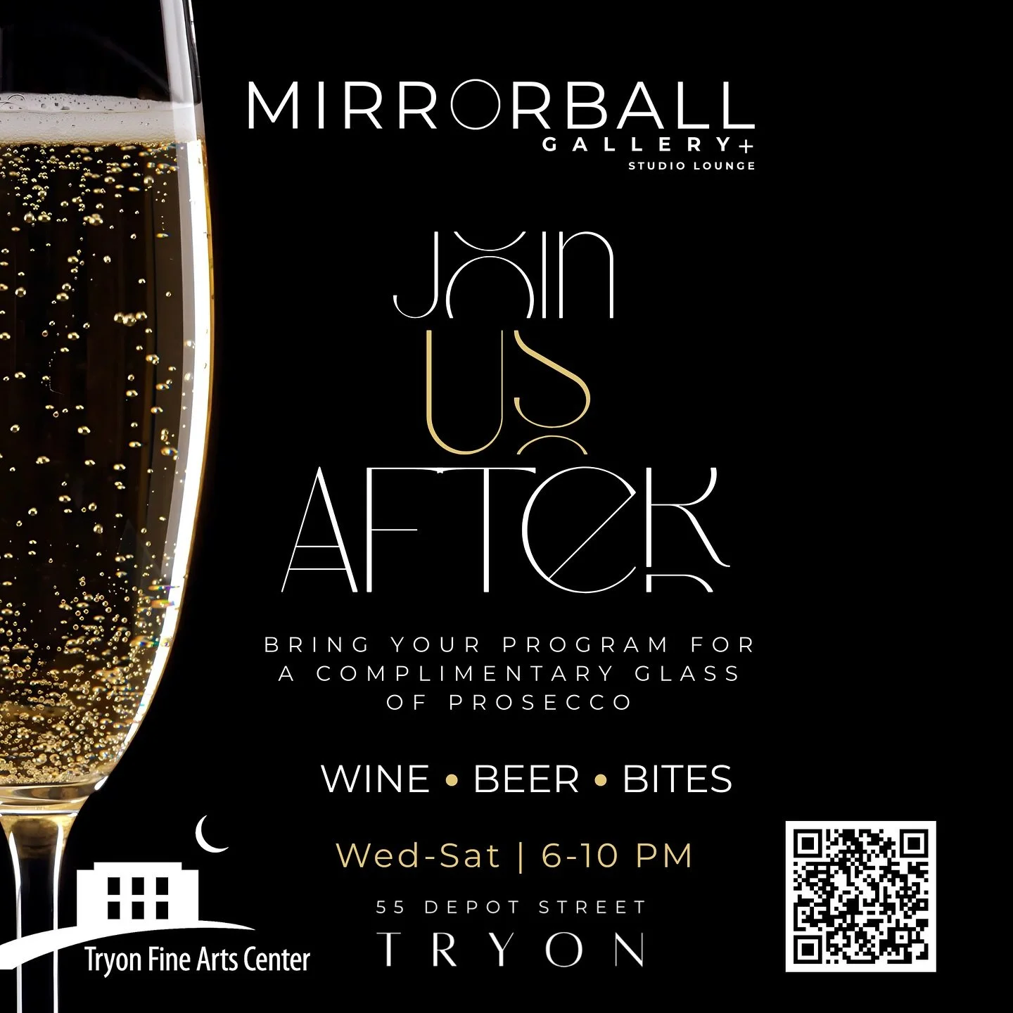 JOIN US TONIGHT | Head down to Mirrorball before or after for a complimentary 🥂
#tryonfineartscenter #theatre #art #tryon #tryonnc #mirrorballgallery #🪩