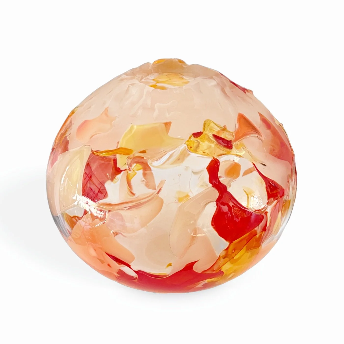 From the &ldquo;Chaos Series&rdquo; this large handblown glass vessel by @guerardstudios is #RedHot 🔥 and available at 🪩

#glassart #glasscollector #glassblowing #mirrorballgallery