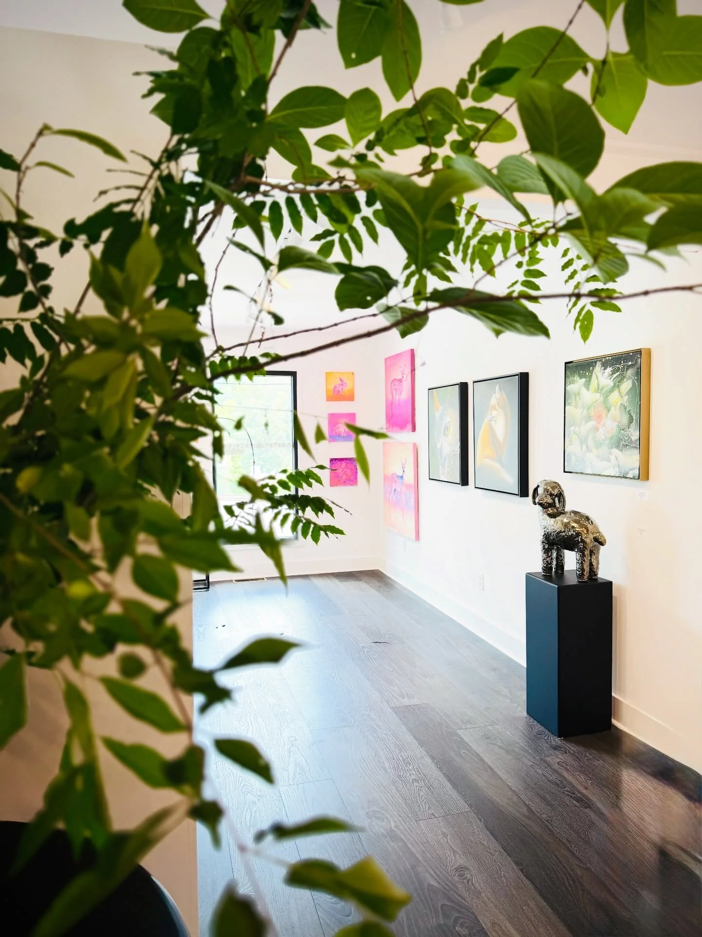 Open now: &ldquo;Beyond The Forest.&rdquo; Nature-inspired works on clay, iron, acrylic and oil paintings on exhibition at 🪩 

#art #artist #flora #wnc #mirrorballgallery