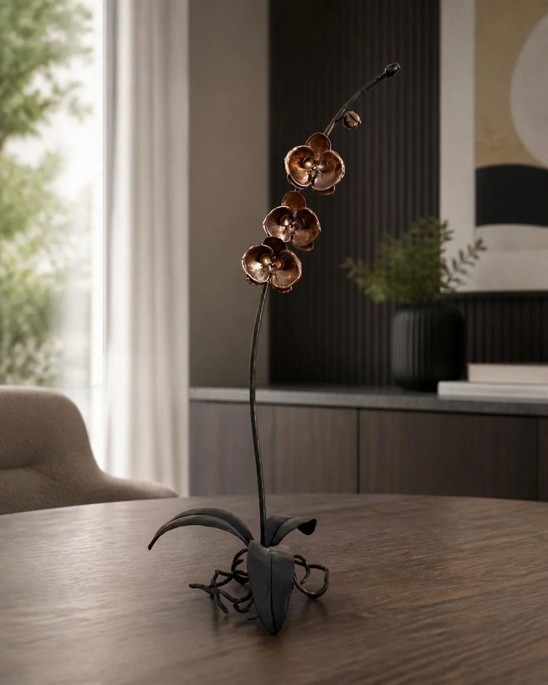James Cooper Iron Orchids Sculpture
