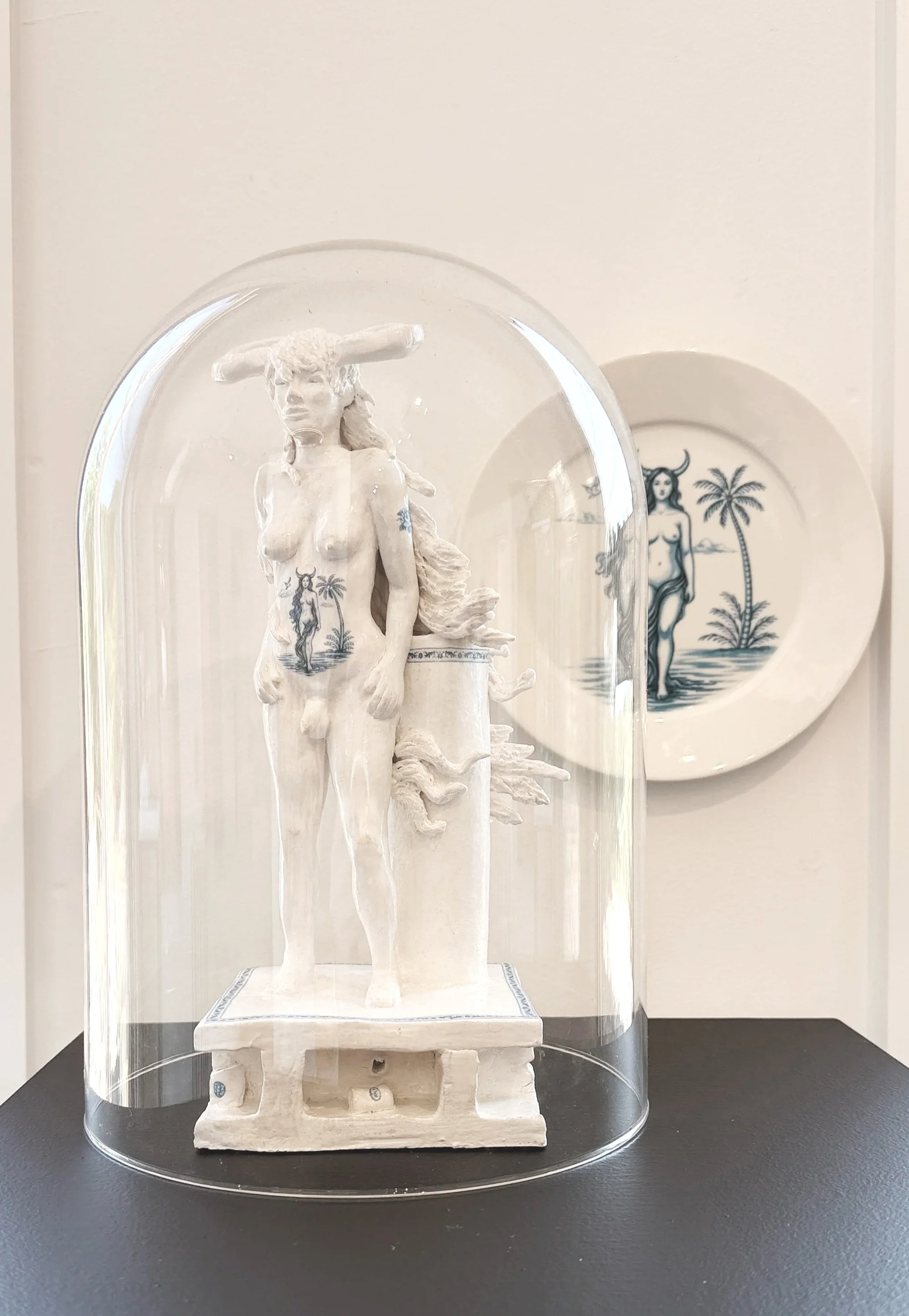 Jose Mena Clay sculpture Mirrorball Gallery