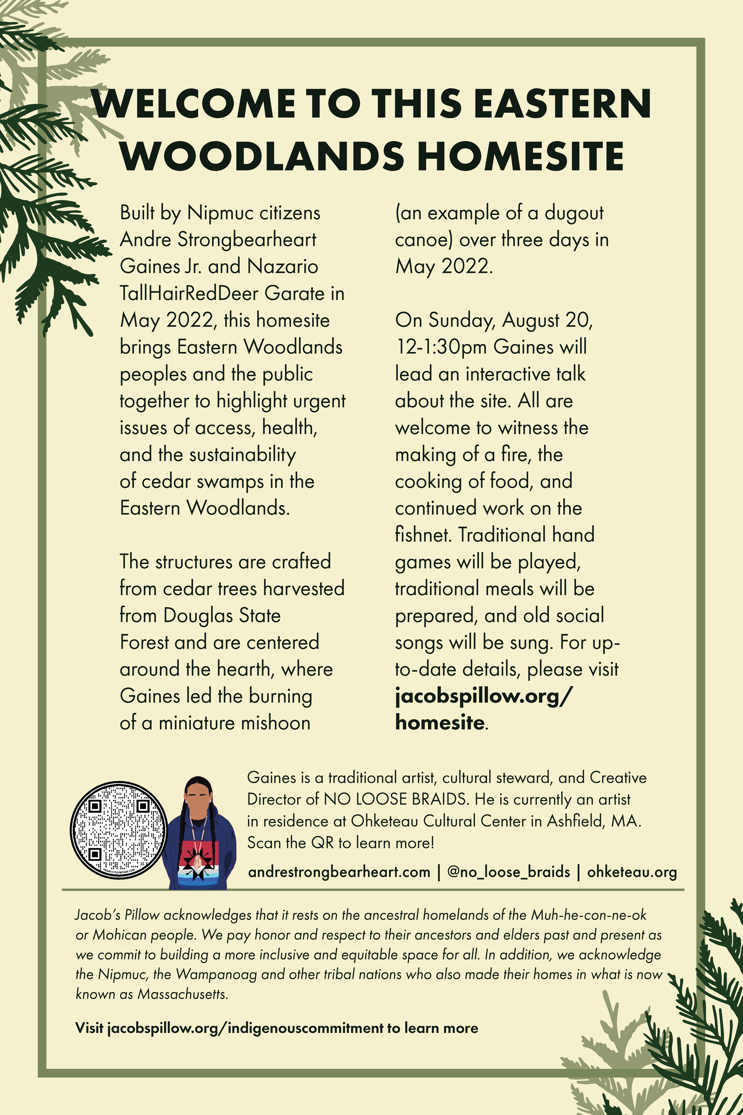 Eastern Woodlands Homesite Informational Poster