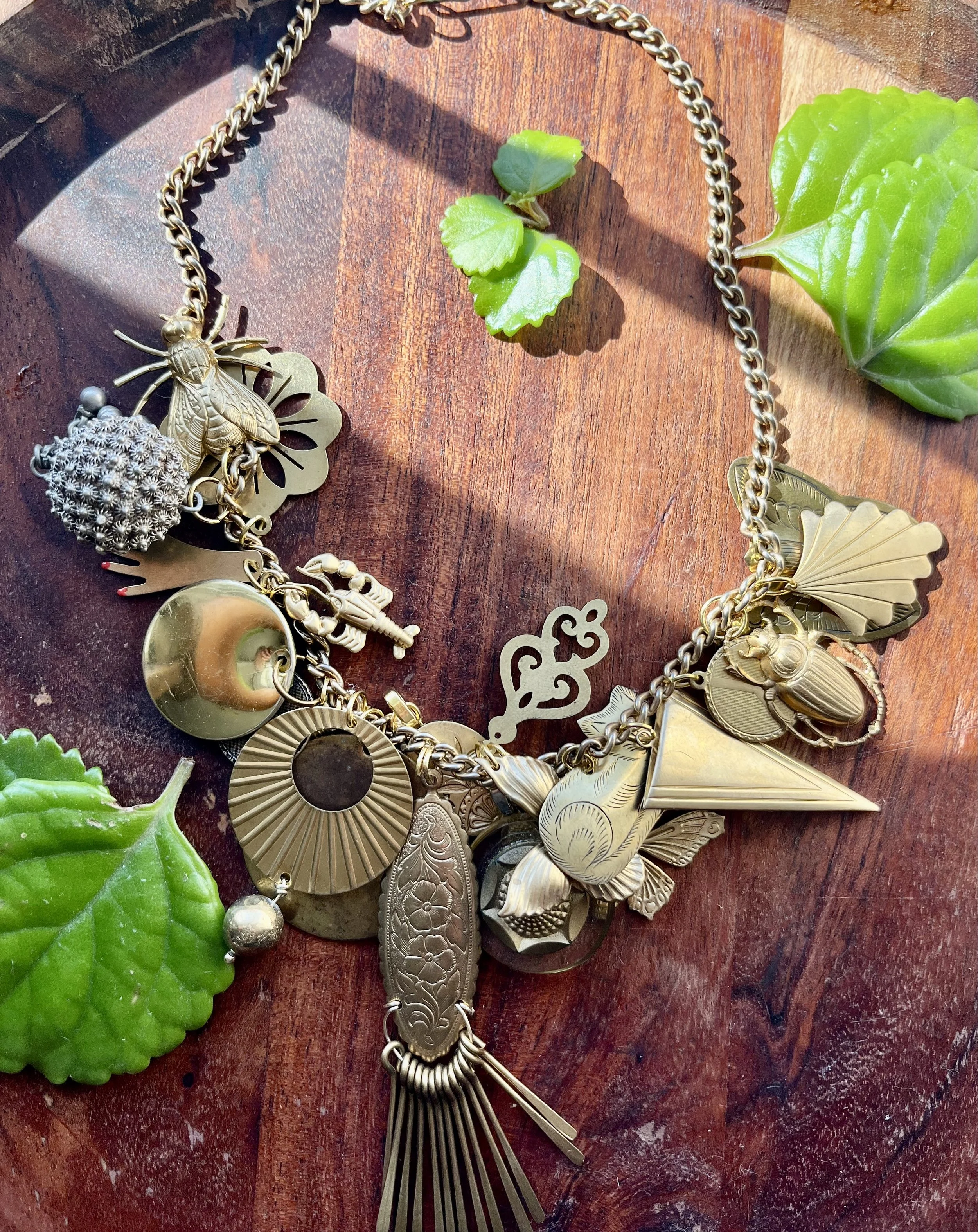 Treasure Necklace in Golds