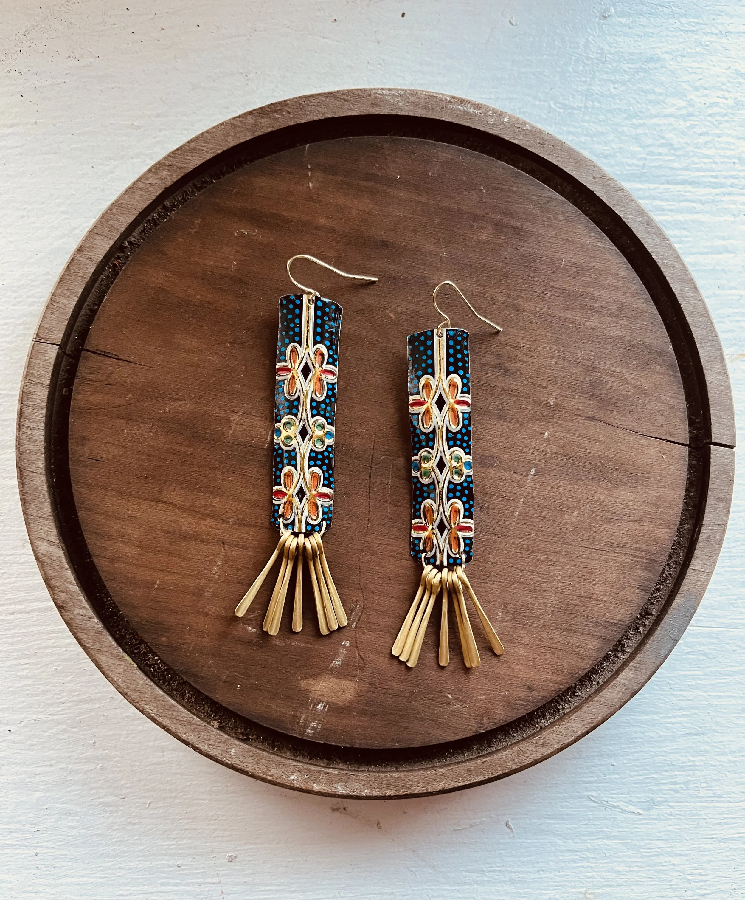 Long Boho Fringe Earrings