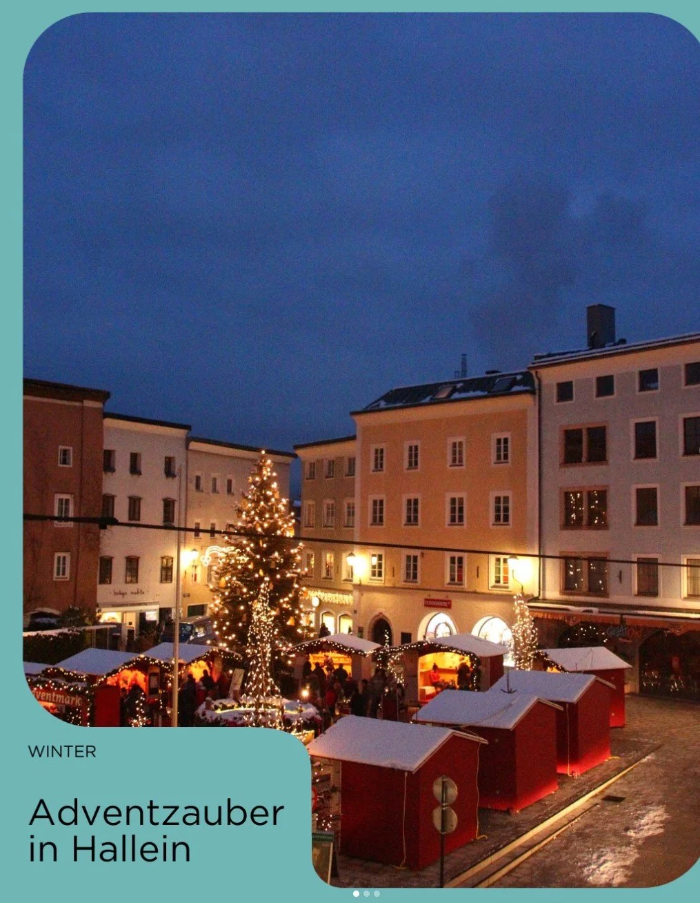 Adventzauber am Bayrhamerplatz in Hallein