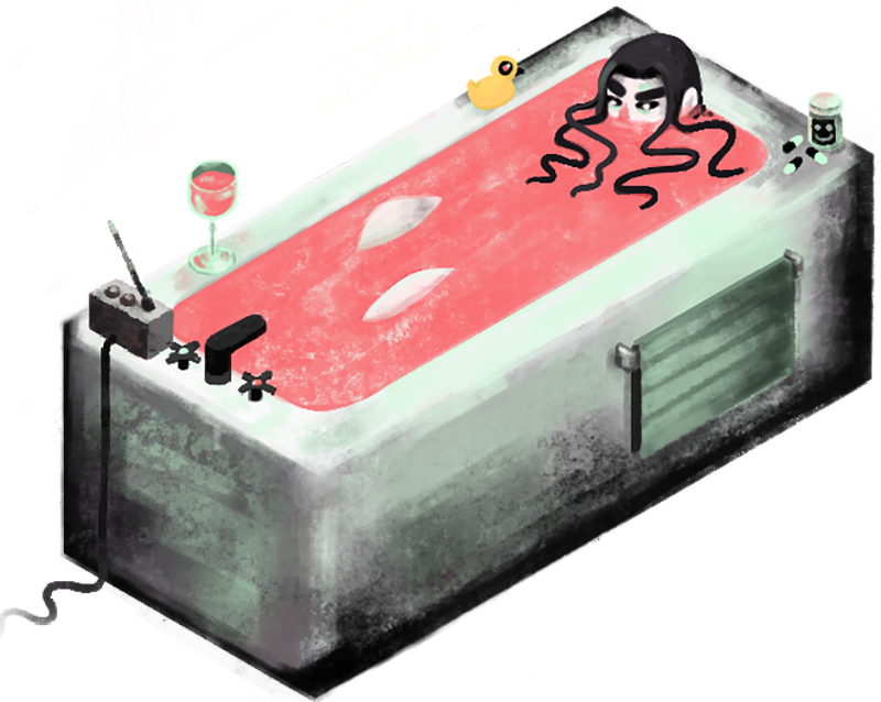 psychotic bathtub