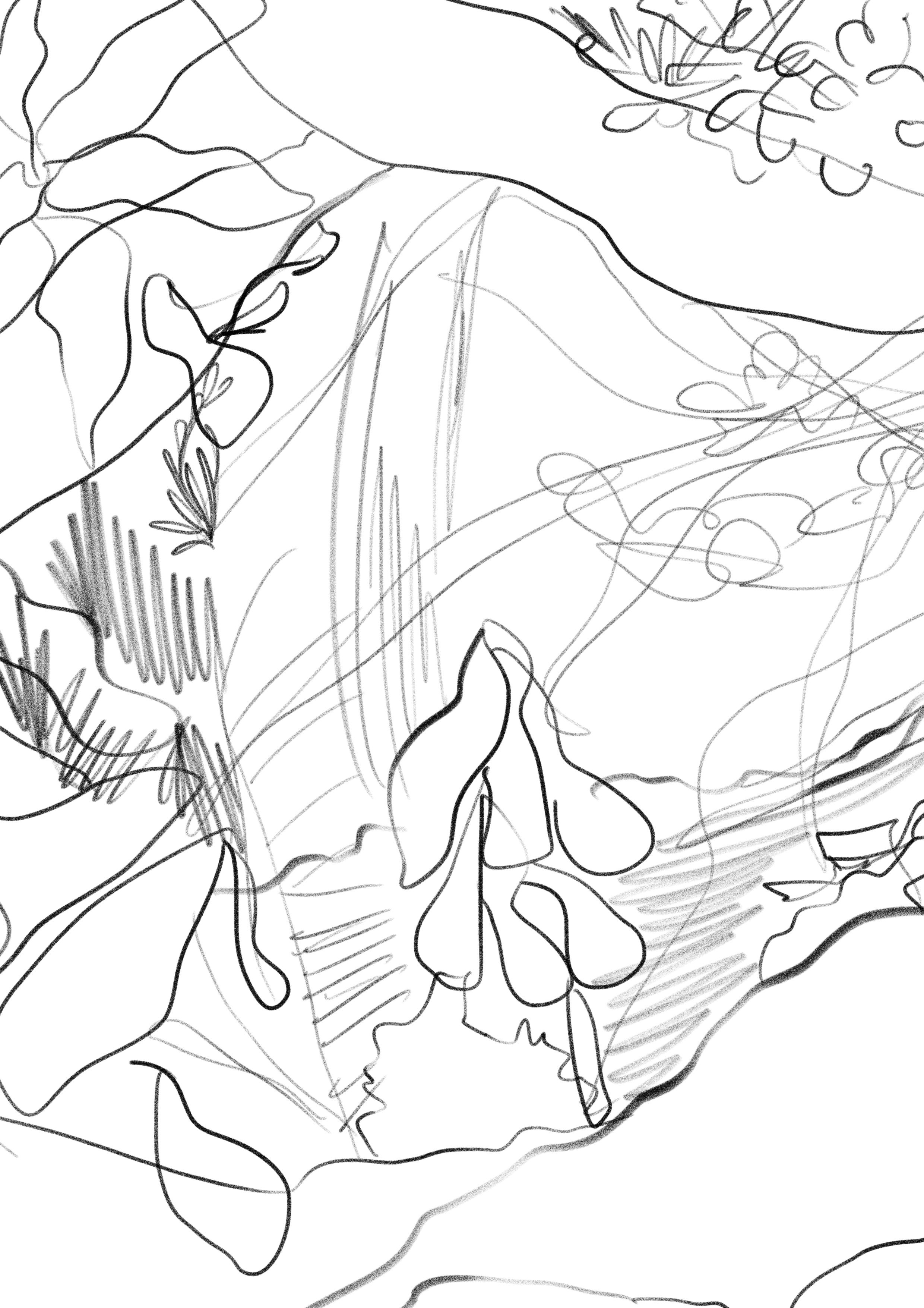 Thumbnail & rough sketch for editorial about Sumatran Elephant