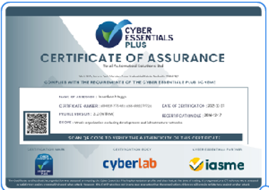 Cyber Essentials Plus Aced