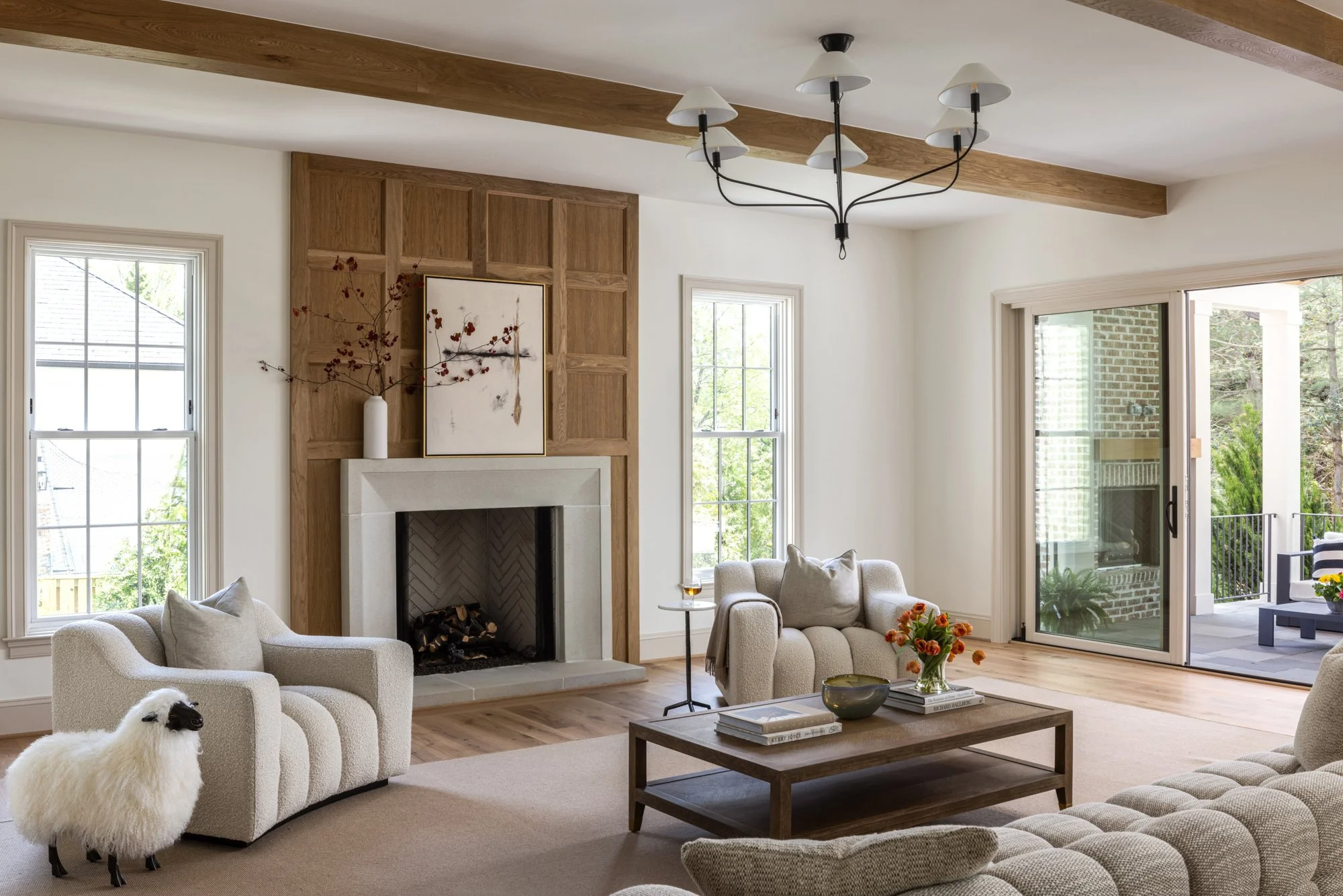 Comfortable family living space in modern classic estate by Wellhouse & Co.