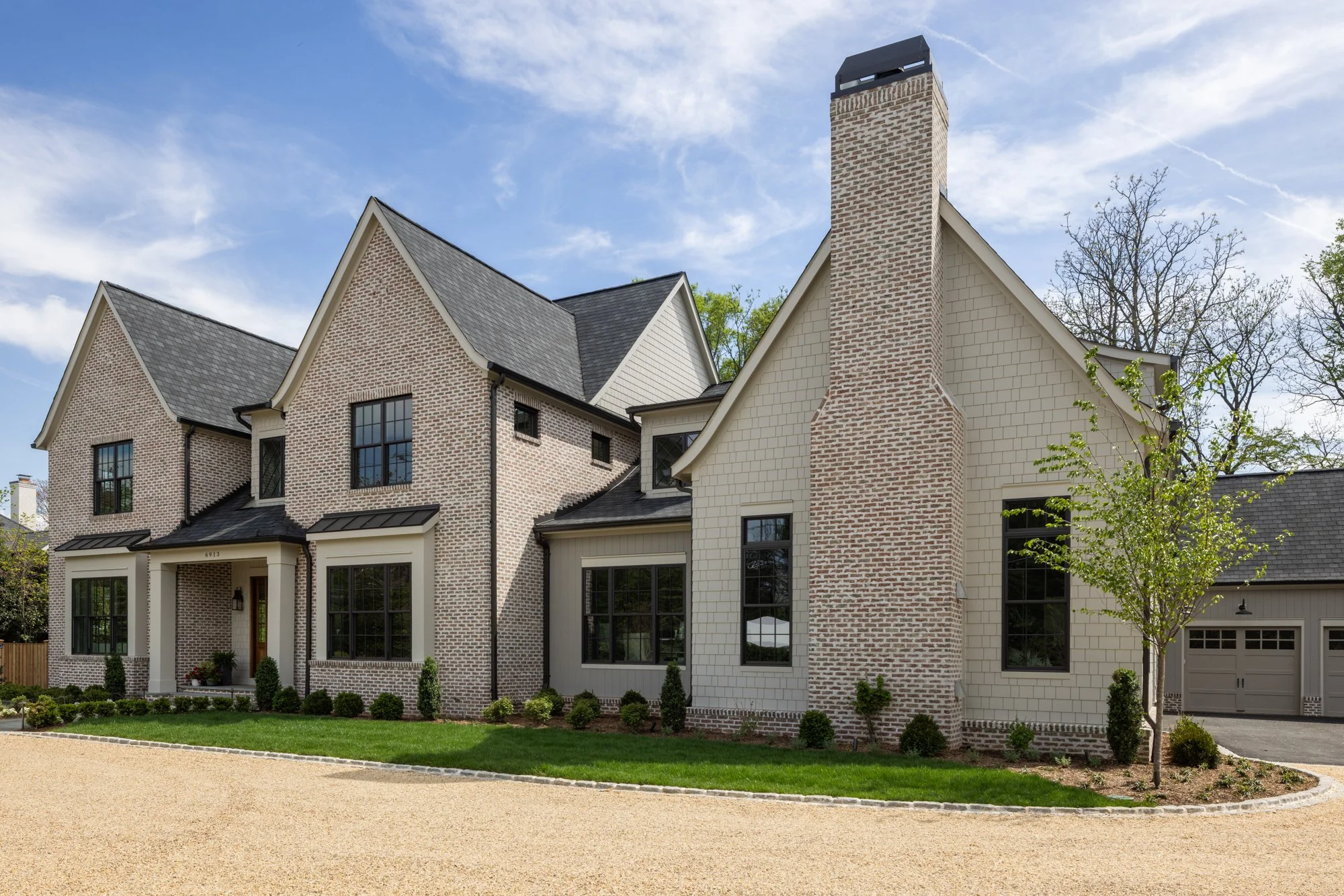 Modern classic estate home exterior architecture by Wellhouse & Co.