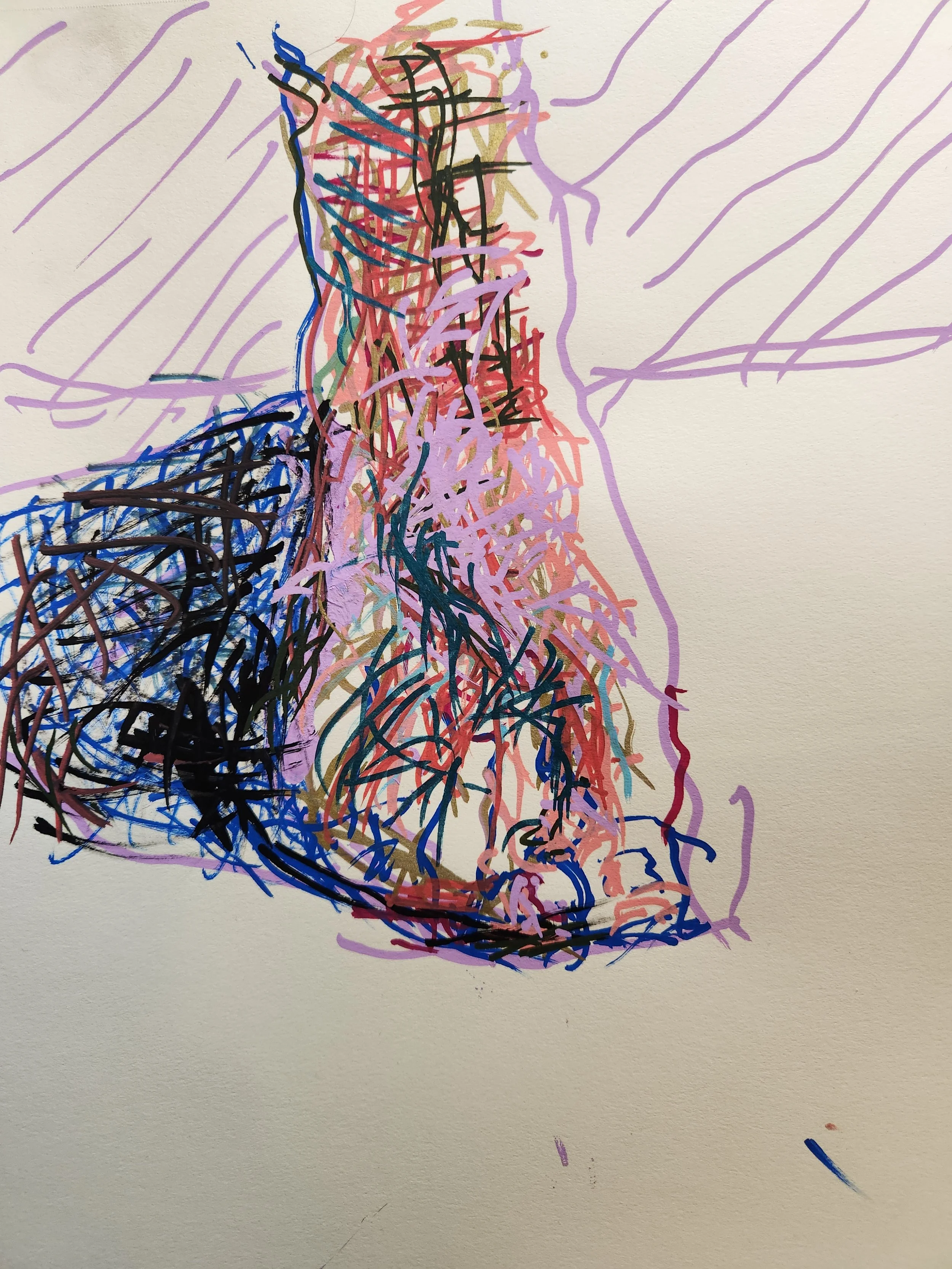 He Draws with his What?!