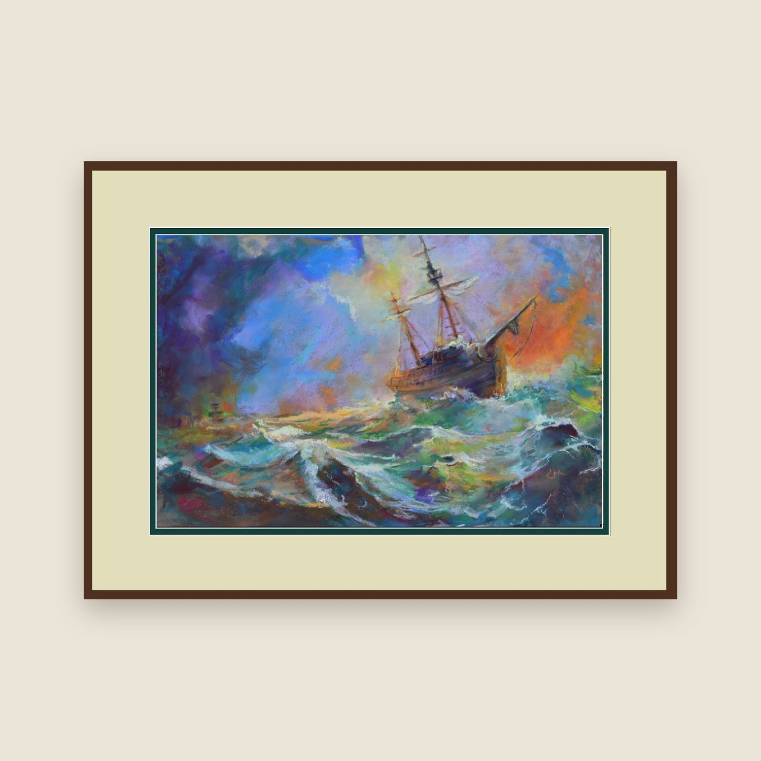 The Boy Who Cried Wolf, soft pastel by Chad McLaren