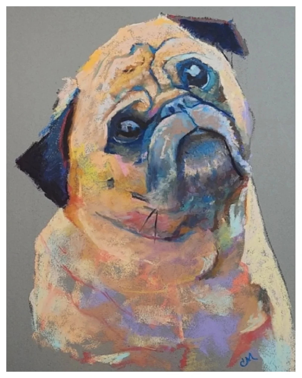 Pua, soft pastel pet portrait commission