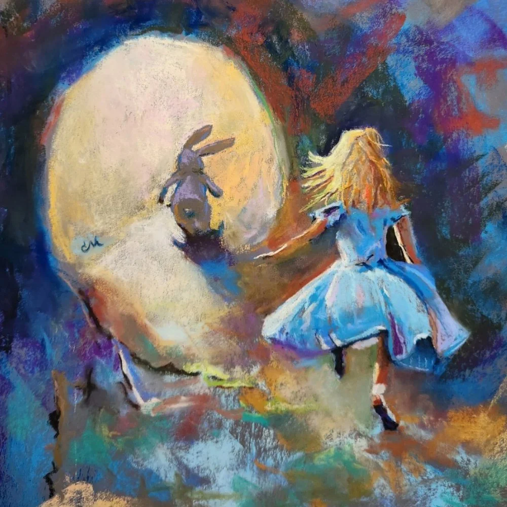 Goodbye Alice, soft pastel by Chad McLaren