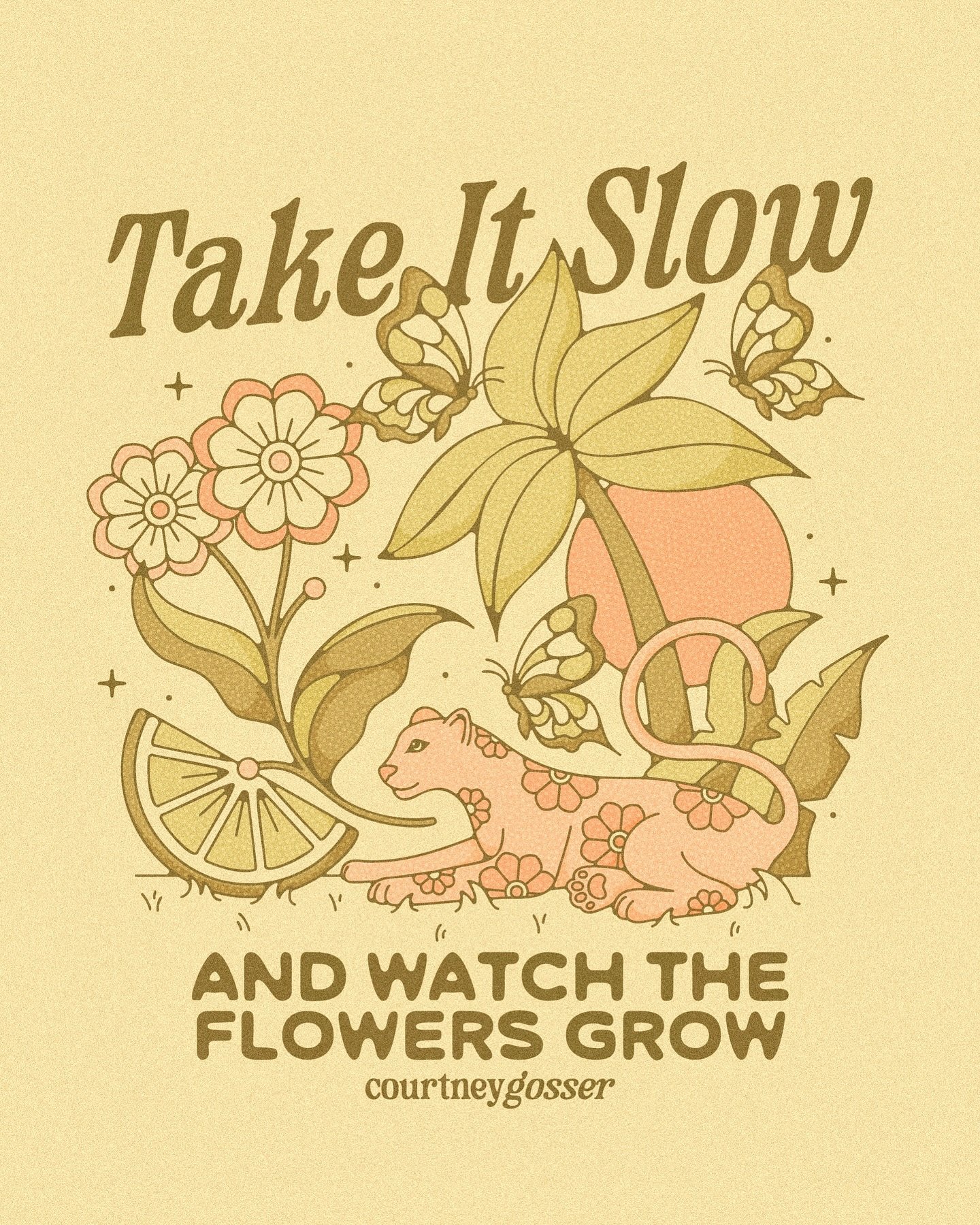 Take it slow and watch the flowers grow. 🌼