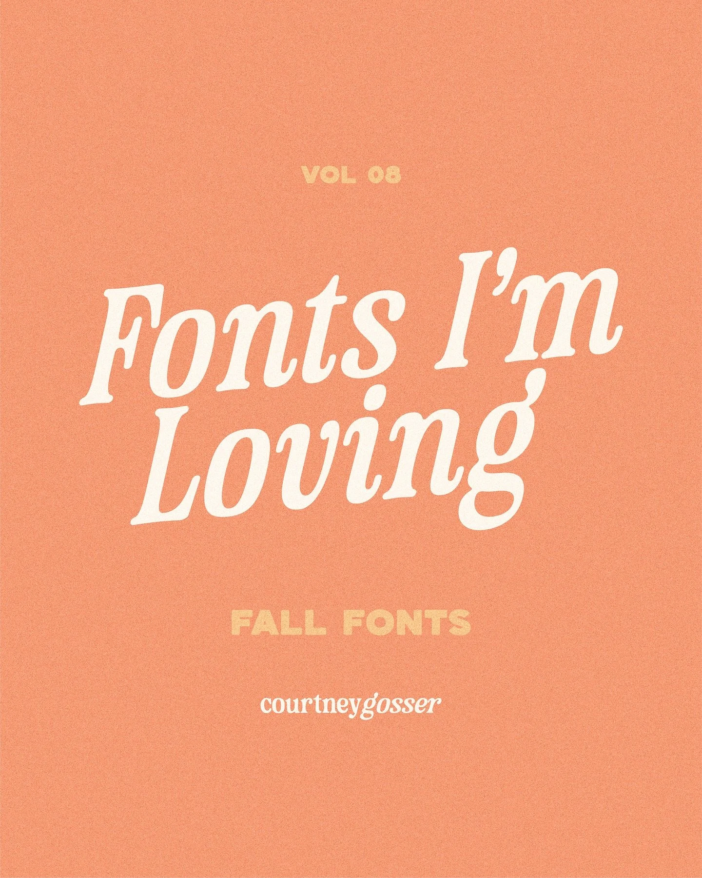 Fall font finds I&rsquo;m loving! 🍂

These typefaces are just begging to be utilized in a creative project perfect for spooky season, warm fires, golden hour, and all the other amazing moments that come with the change of the season. 

Which one is 