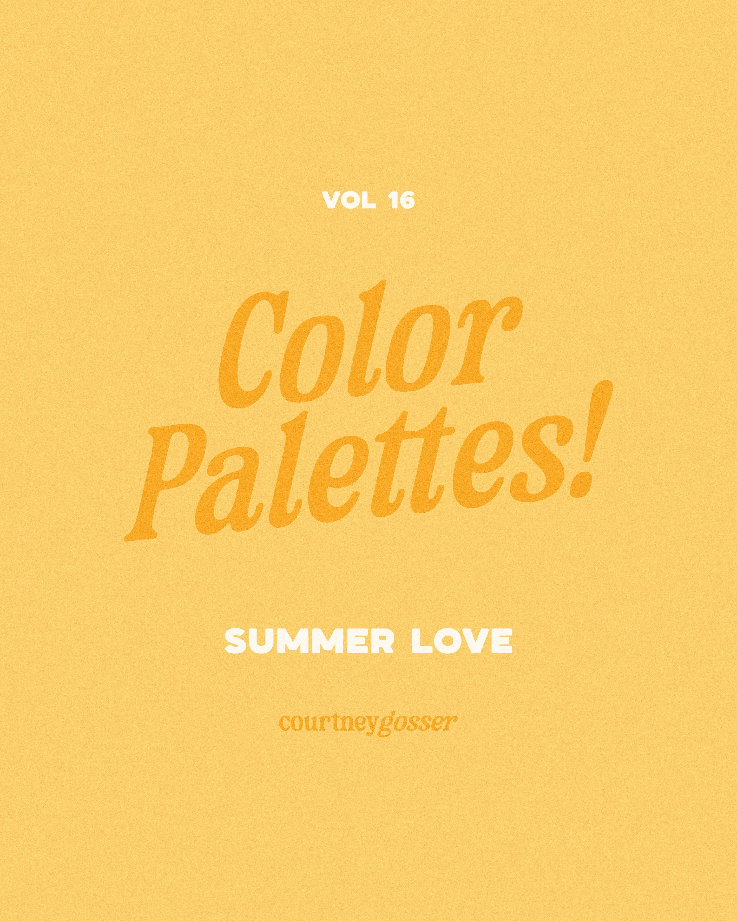 The start of June with pretty color palettes 🤍

The arrival of summer somehow always has me reaching for colors that feel a little sun-faded, fruit-inspired, and nostalgic. 

This month&rsquo;s palette collection is full of buttery yellows, soft cor