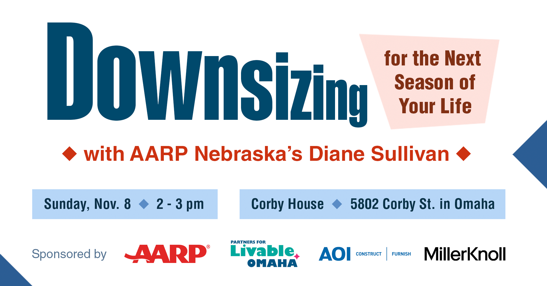 Downsizing for the Next Season of Your Life with AARP Nebraska's Diane Sullivan