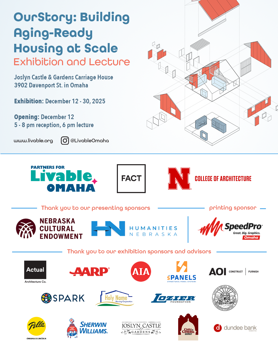 UNL and Partners for Livable Omaha Announce Exhibition and Lecture, OurStory: Building Aging-Ready Housing at Scale