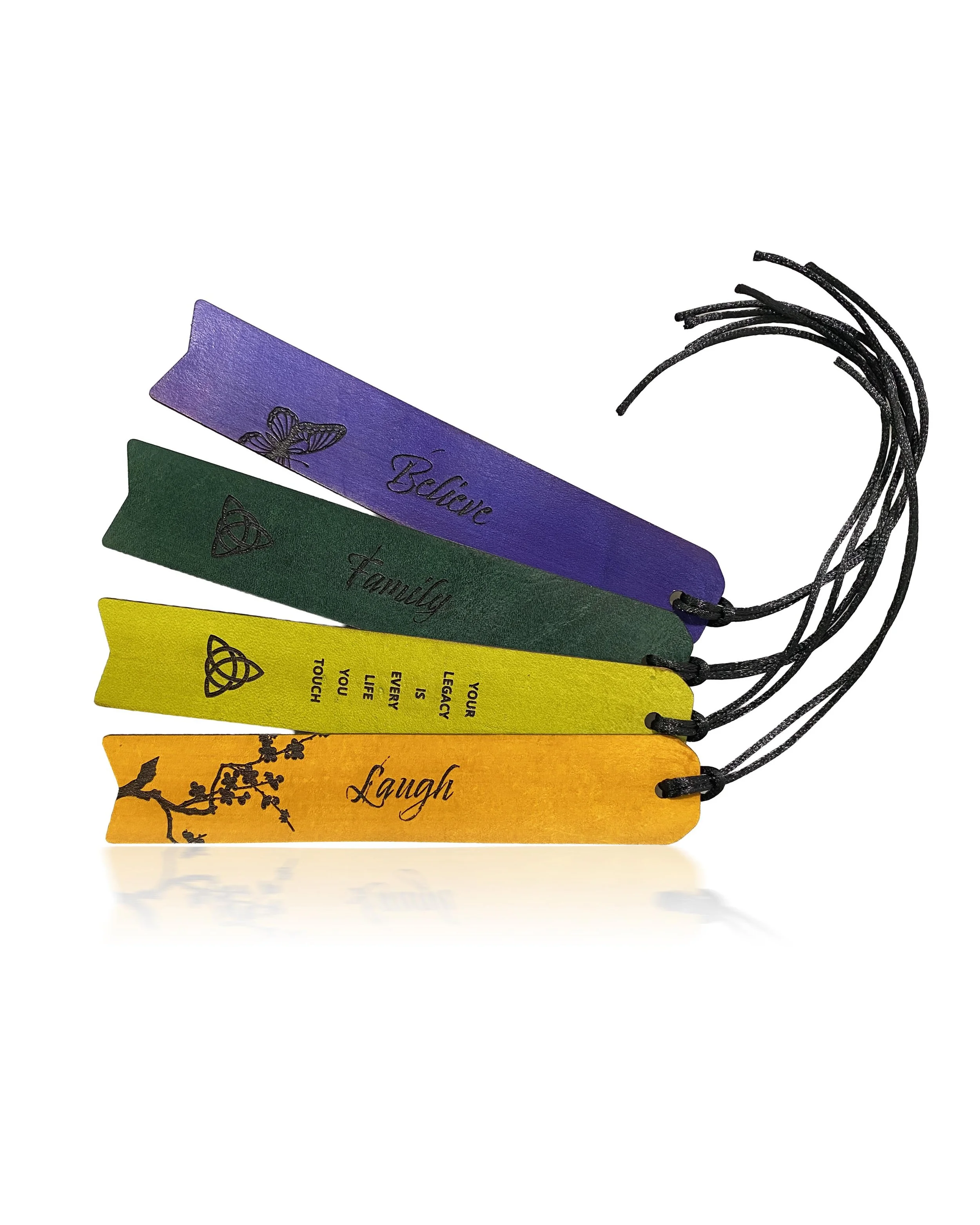 Personalised Leather Bookmark