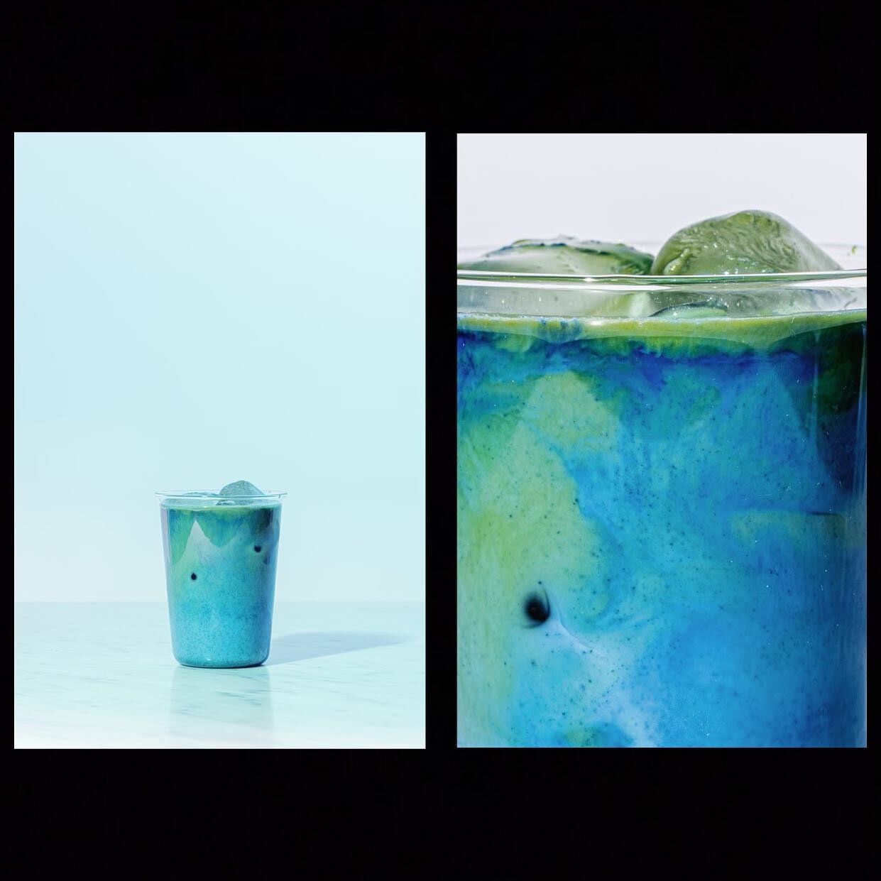 Introducing our earth iced matcha. Blend of green and blue matcha (butterfly pea flower powder) mixed with your choice of milk and honey. It&rsquo;s not just a beautiful drink, it&rsquo;s super tasty, healthy and refreshing!
