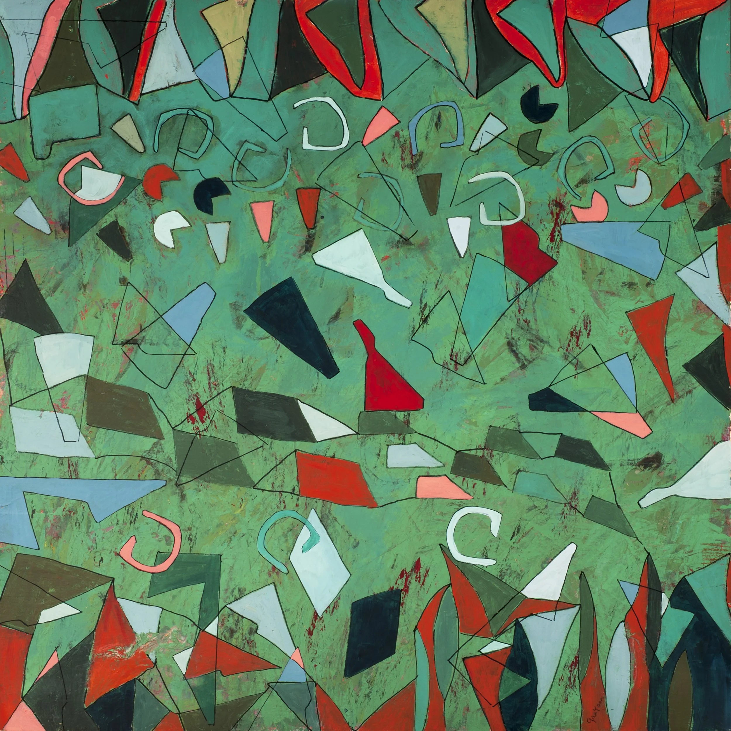 Gnomus | Acrylic on wooden cradle panel | 48" x 48" | 2024