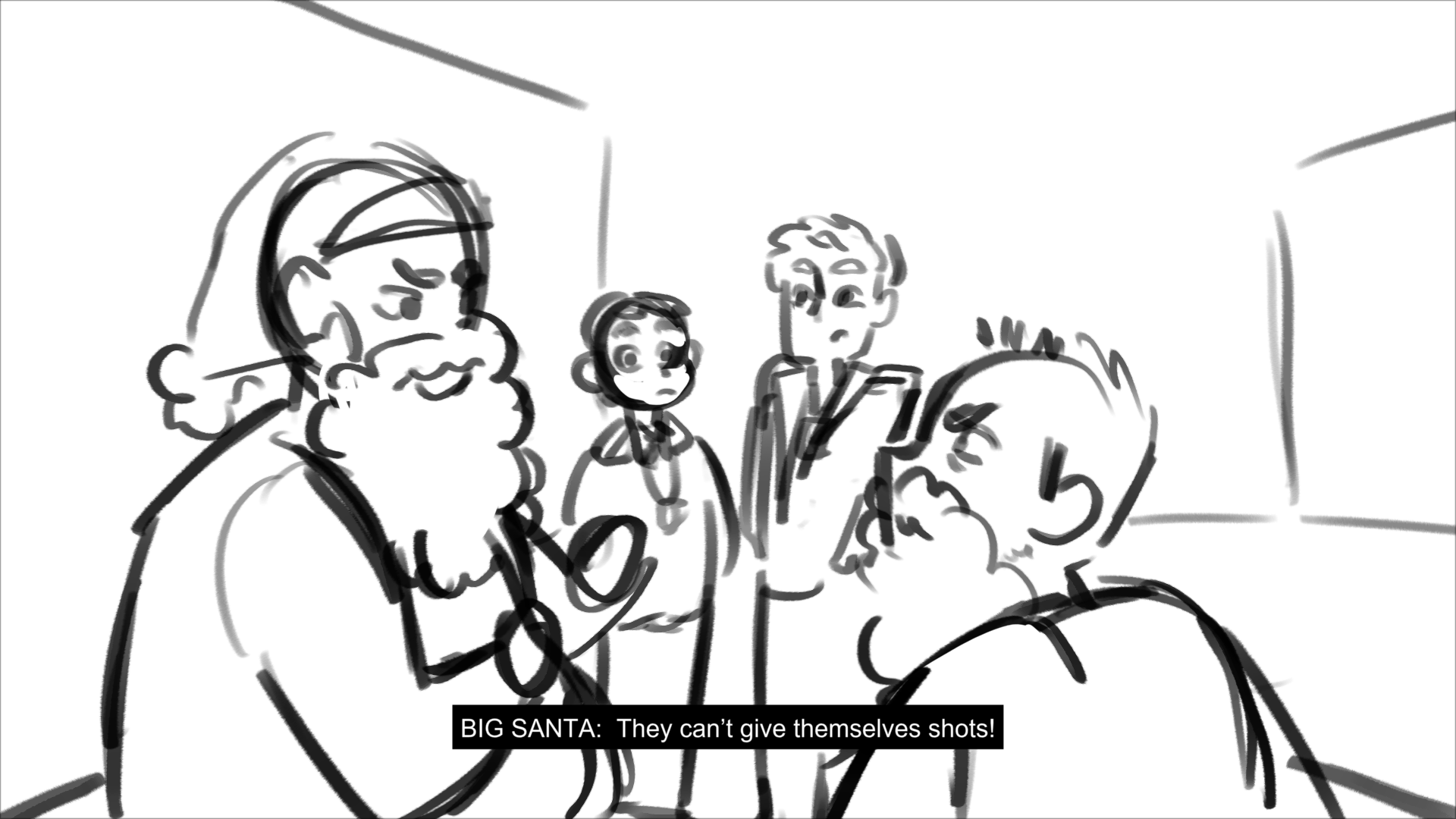 Based off of the cold open script from Brooklyn 99 Season 1 episode 11 "Christmas"