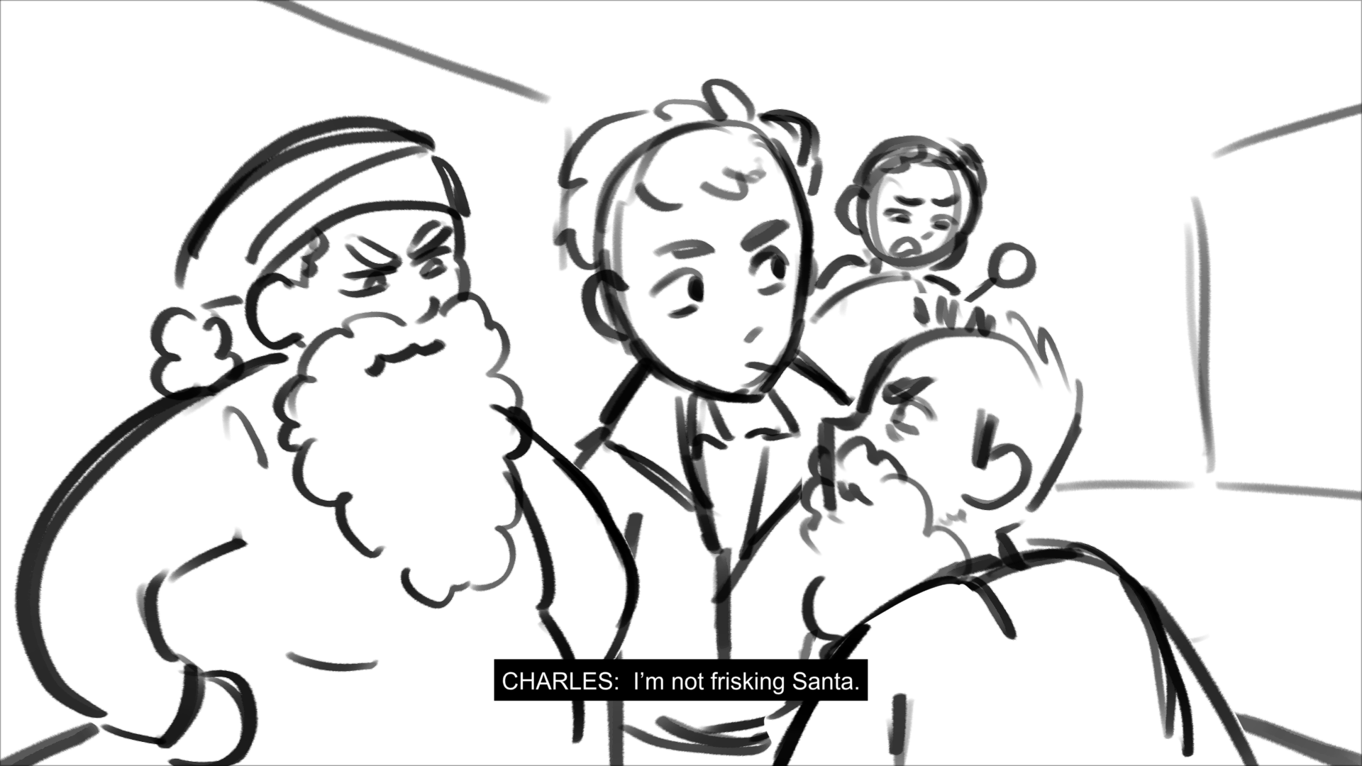 Based off of the cold open script from Brooklyn 99 Season 1 episode 11 "Christmas"