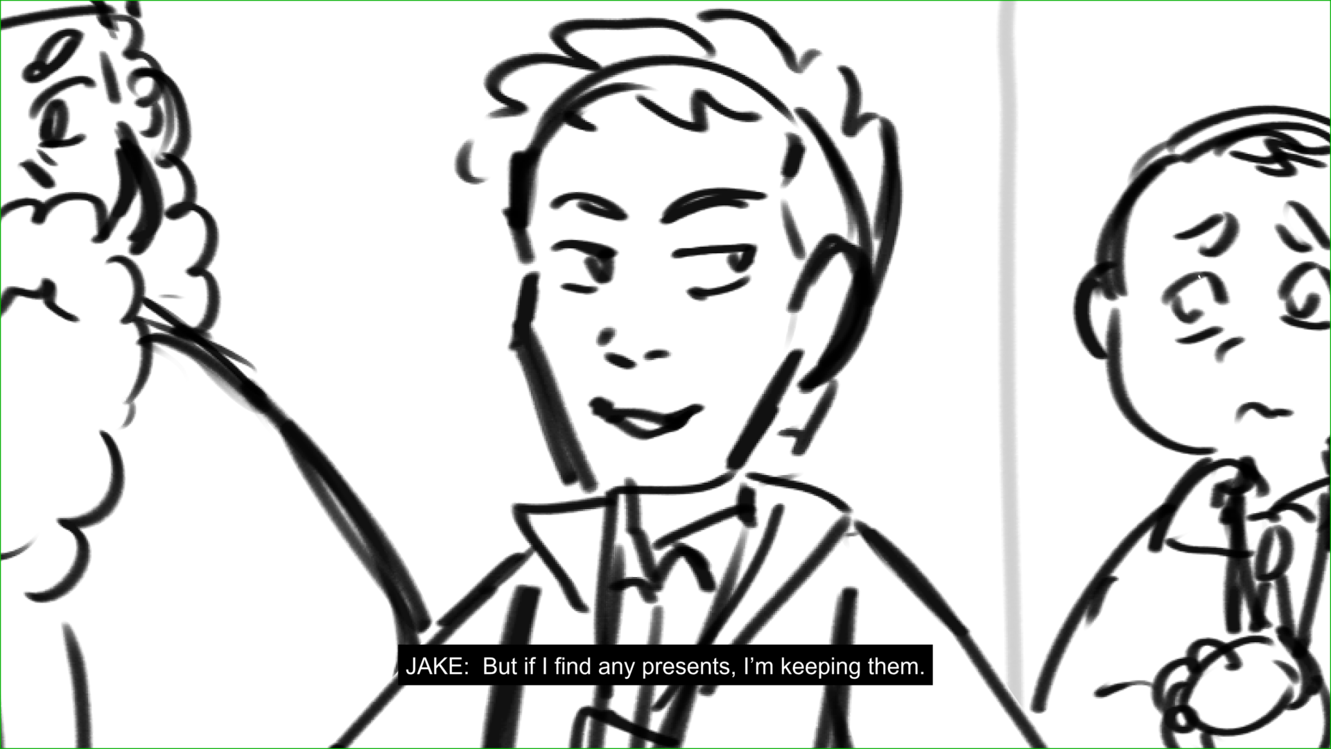 Based off of the cold open script from Brooklyn 99 Season 1 episode 11 "Christmas"