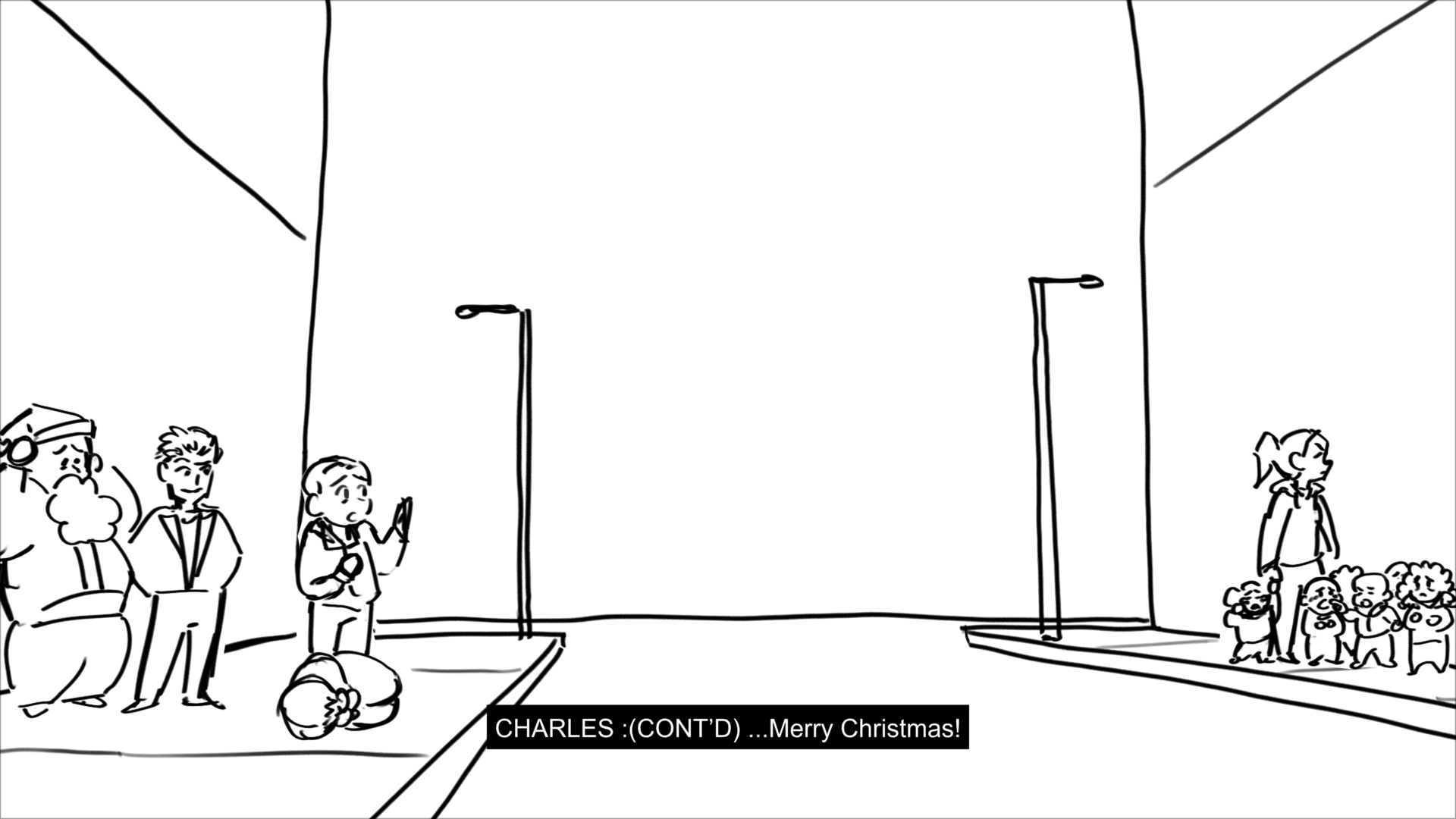 Based off of the cold open script from Brooklyn 99 Season 1 episode 11 "Christmas"