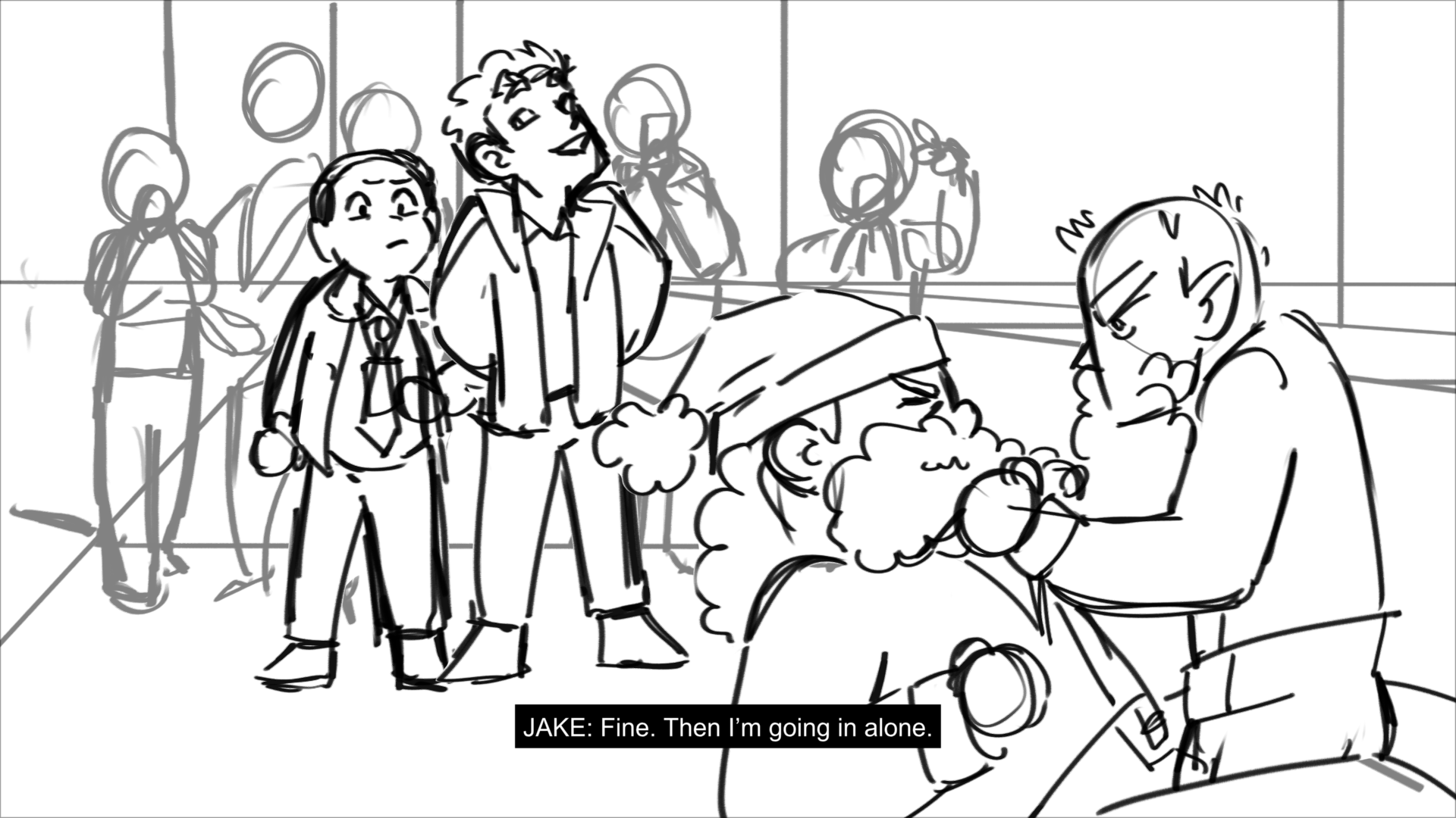 Based off of the cold open script from Brooklyn 99 Season 1 episode 11 "Christmas"