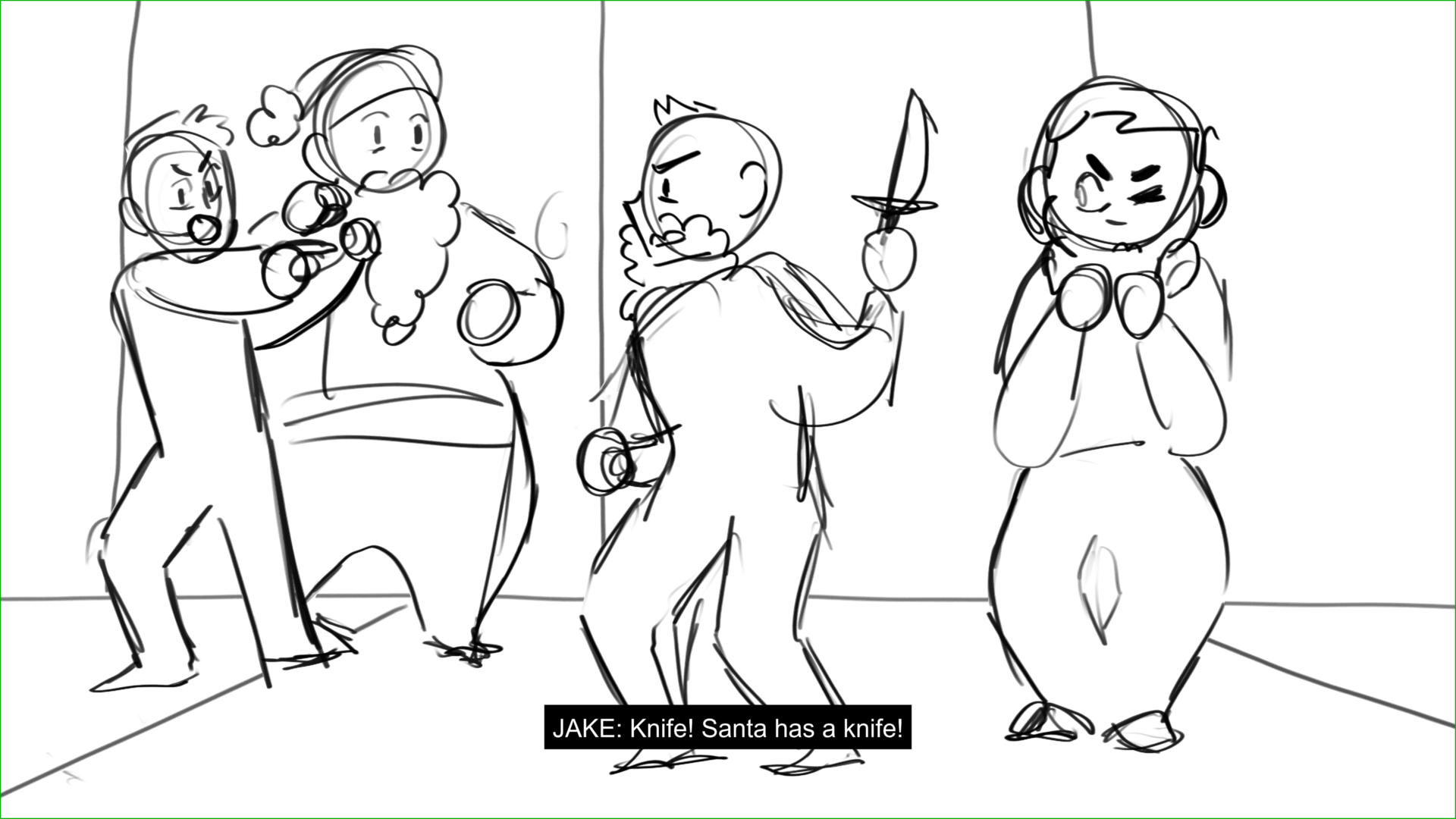 Based off of the cold open script from Brooklyn 99 Season 1 episode 11 "Christmas"