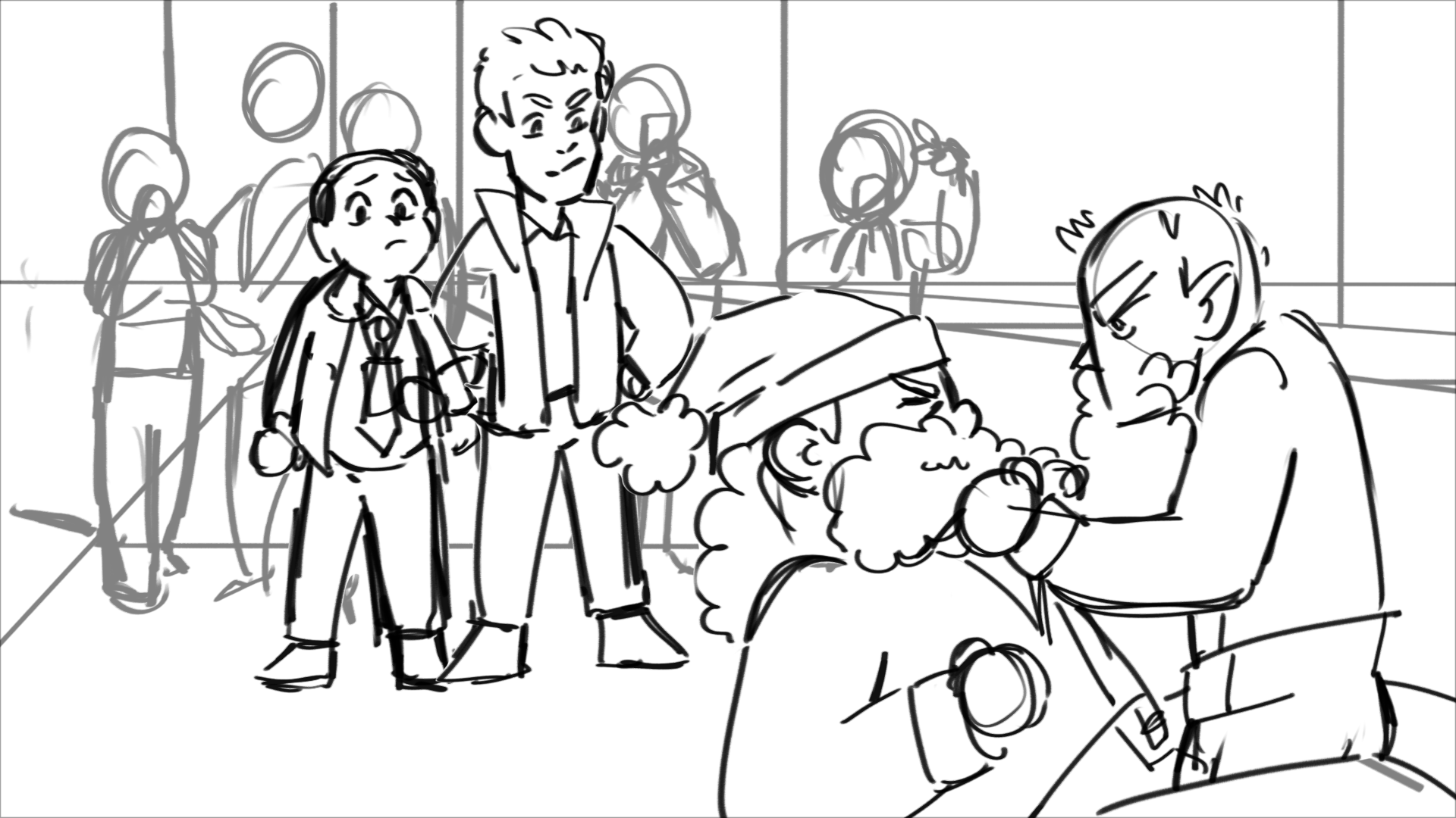 Based off of the cold open script from Brooklyn 99 Season 1 episode 11 "Christmas"