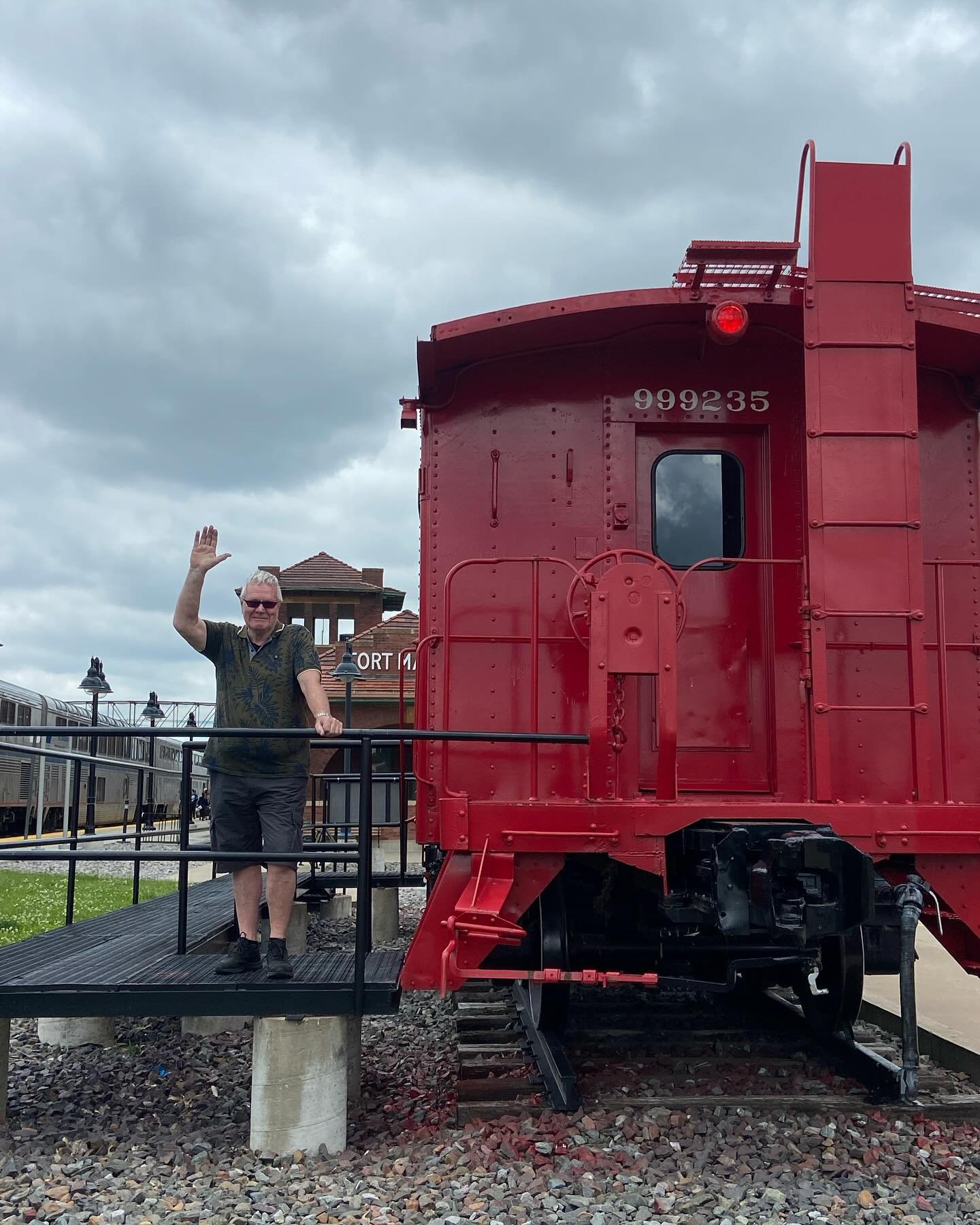 Welcome to Fort Madison Adriaan! After three years of enjoying our riverfront on Virtual Railfan from the Netherlands, he finally decided to planning his visit this past winter. It&rsquo;s incredible how a simple question like &ldquo;What if I just w