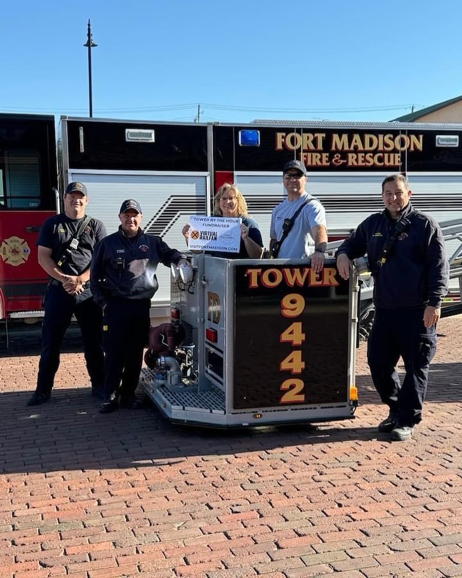 Thank you to the Fort Madison Fire &amp; Tescue crew who took me up to the Santa Fe Depot Tower today!
