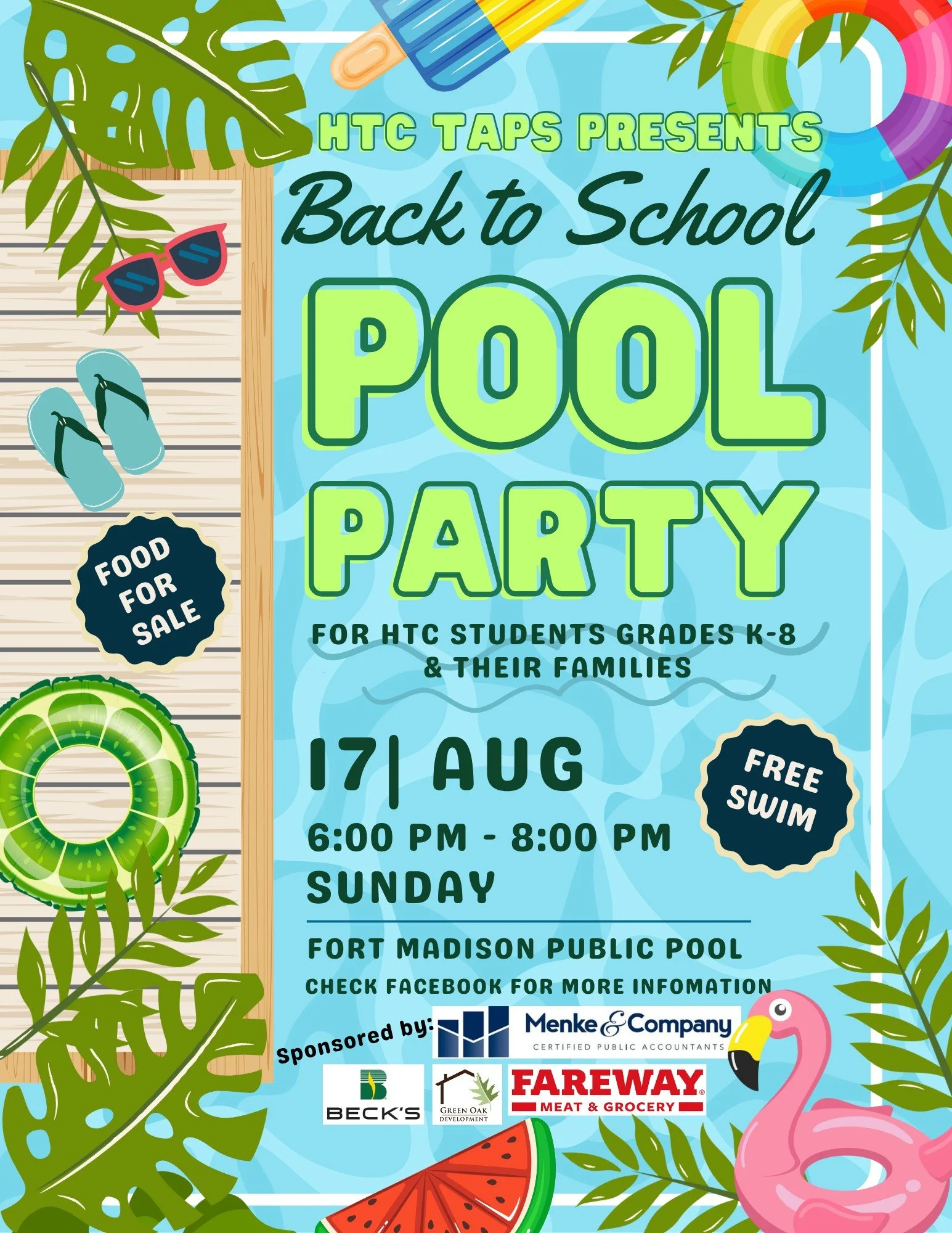 Back To School Pool Party!